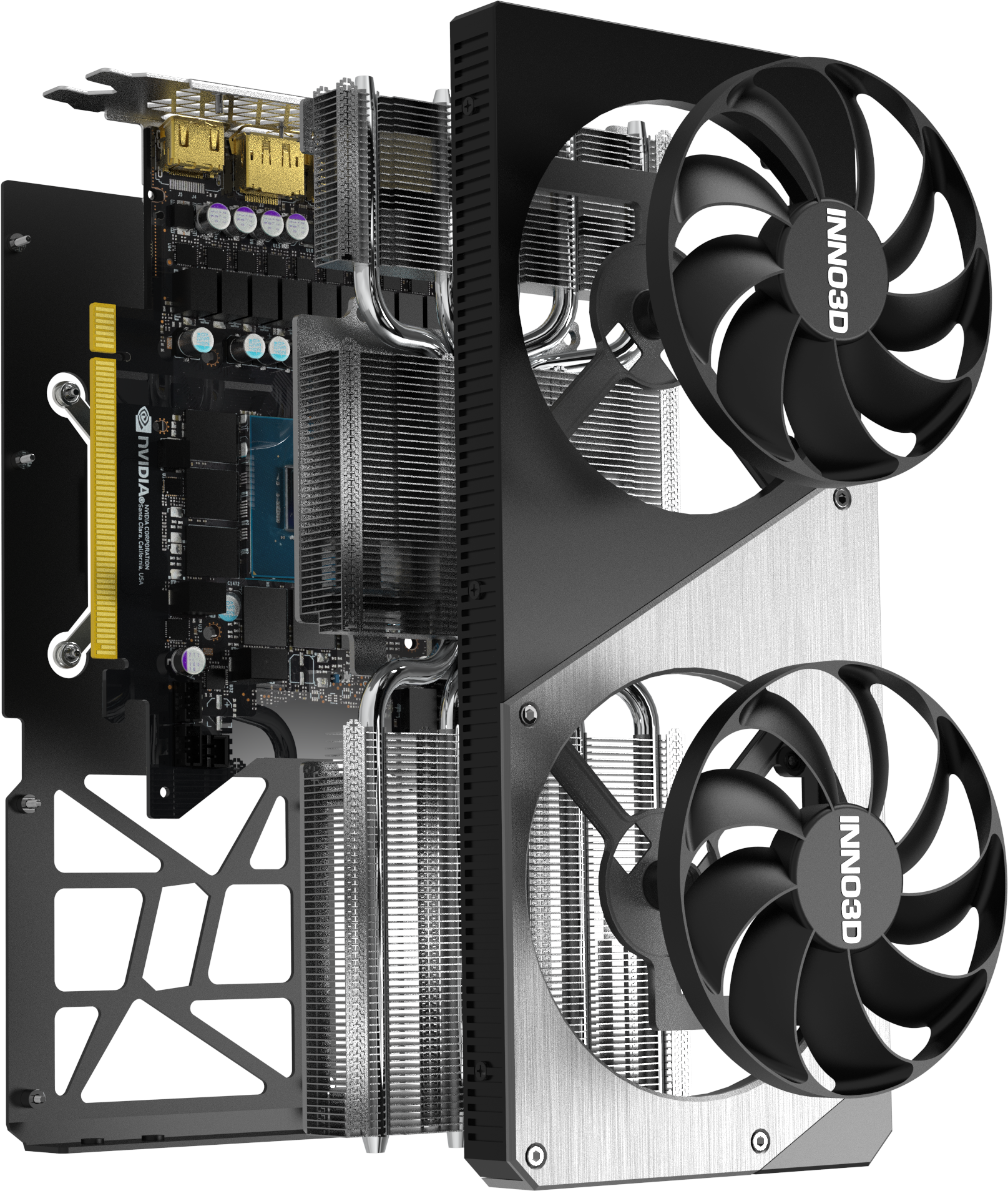 INNO3D GeForce RTX 4070 Ti SUPER TWIN X2 16GB Grafikkarte 3xDP/HDMI