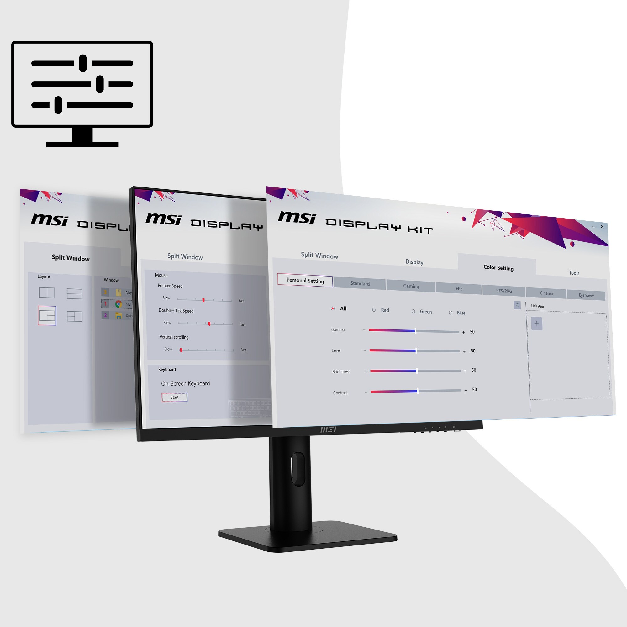 MSI Pro MP273APDE 69cm (27") FHD IPS Office Monitor 16:9 HDMI/DP/VGA 100Hz Sync