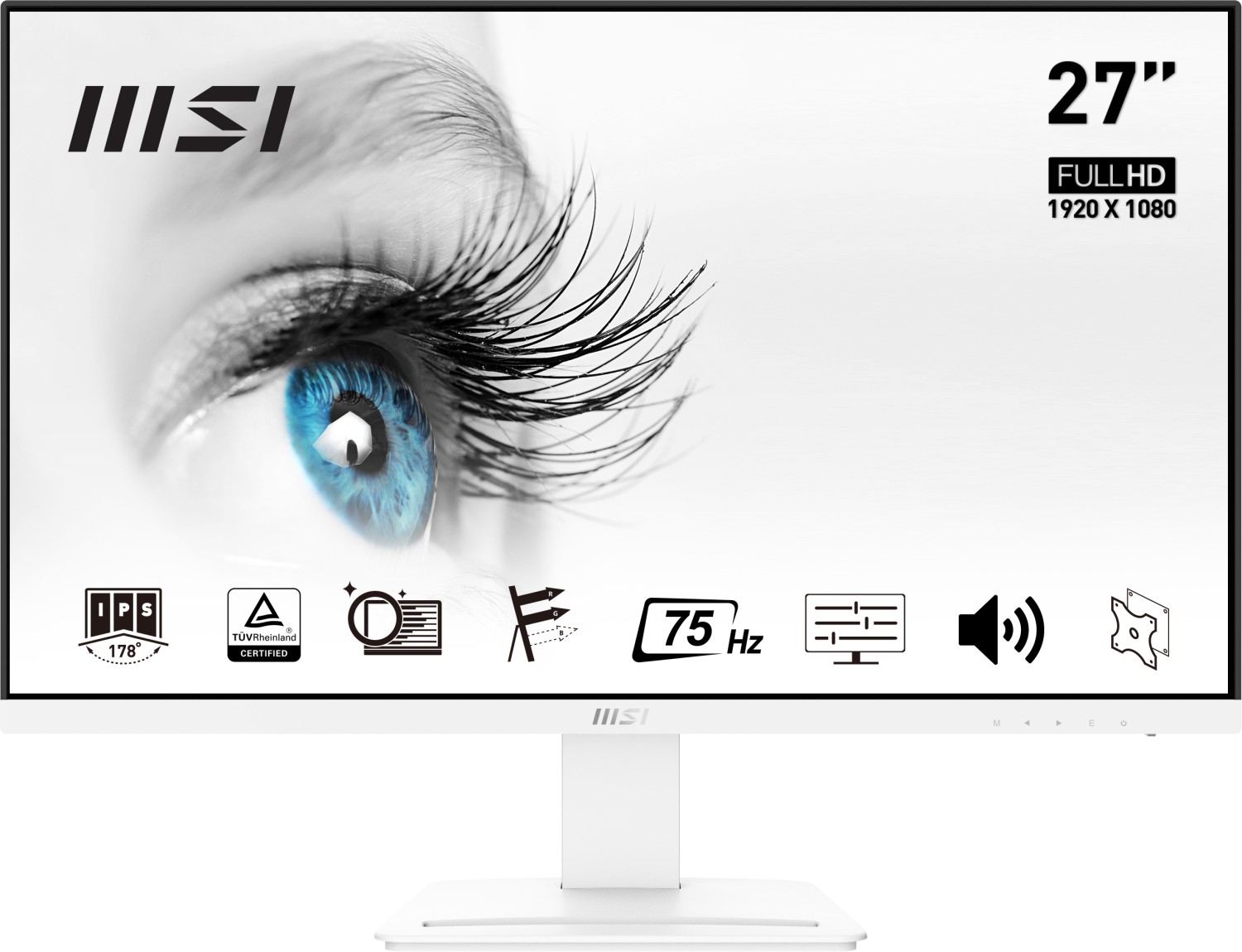 MSI Pro MP273AWDE 69cm (27") FHD IPS Office Monitor 16:9 HDMI/DP/VGA 100Hz Sync