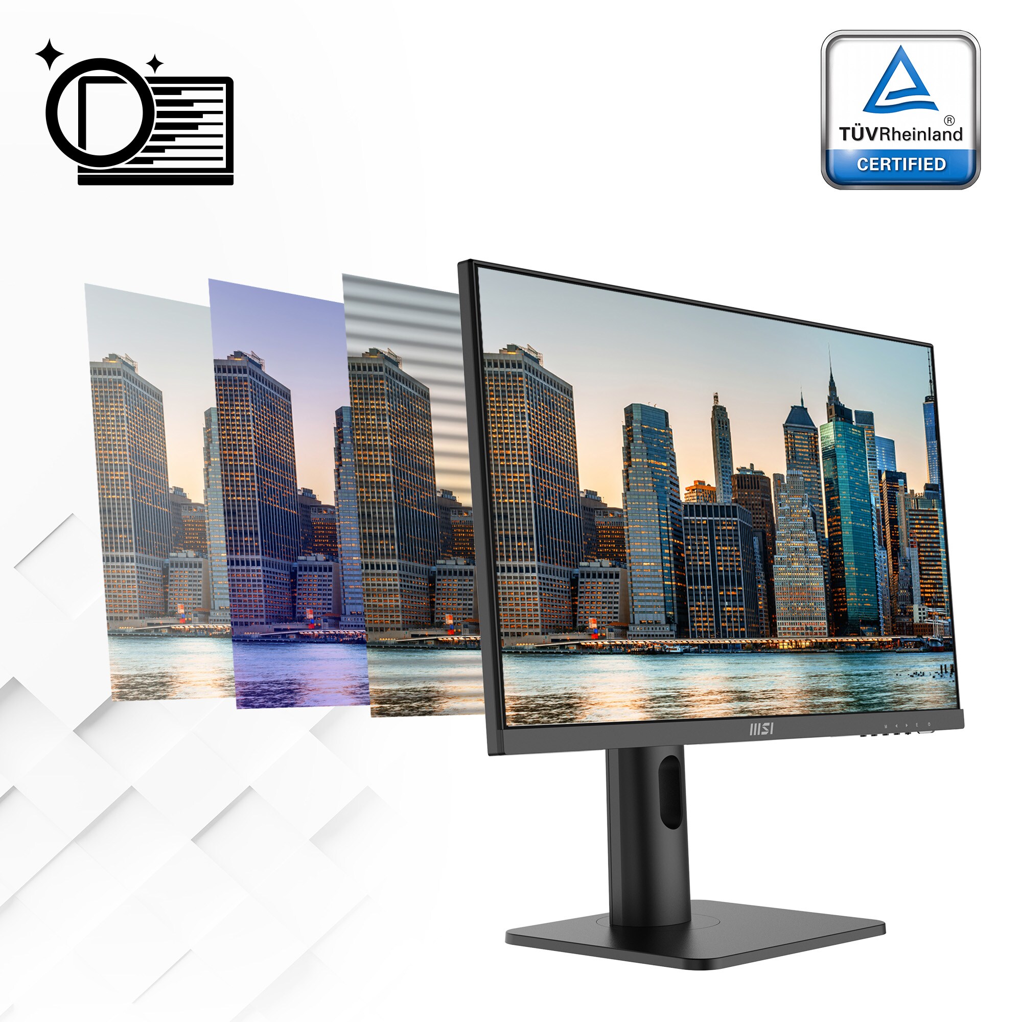 MSI Pro MP243XPDE 60cm (23,8") FHD IPS Office Monitor 16:9 HDMI/DP 100Hz Sync