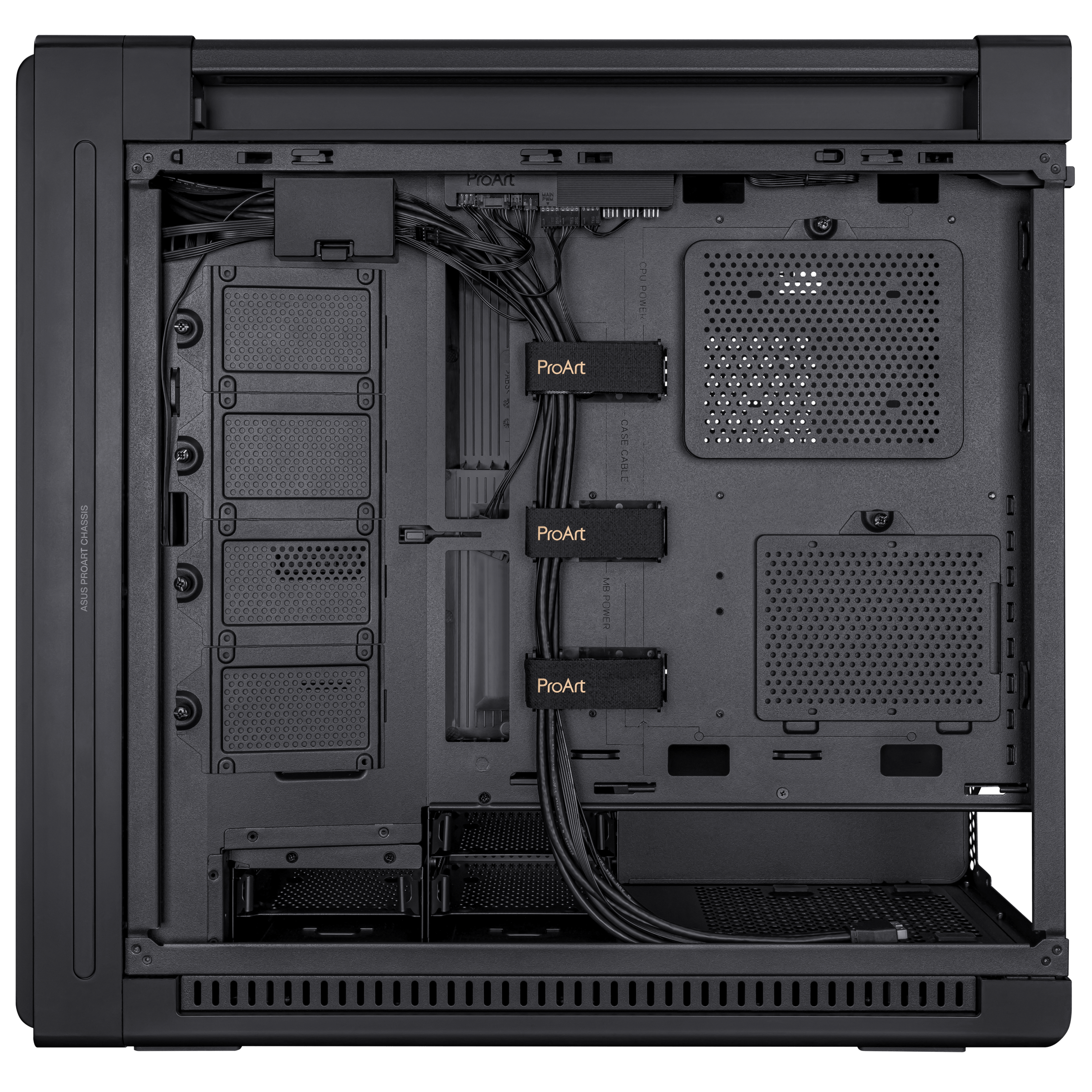 ASUS ProArt PA602 E-ATX Gaming Gehäuse Gehäuse mit Seitenfenster schwarz