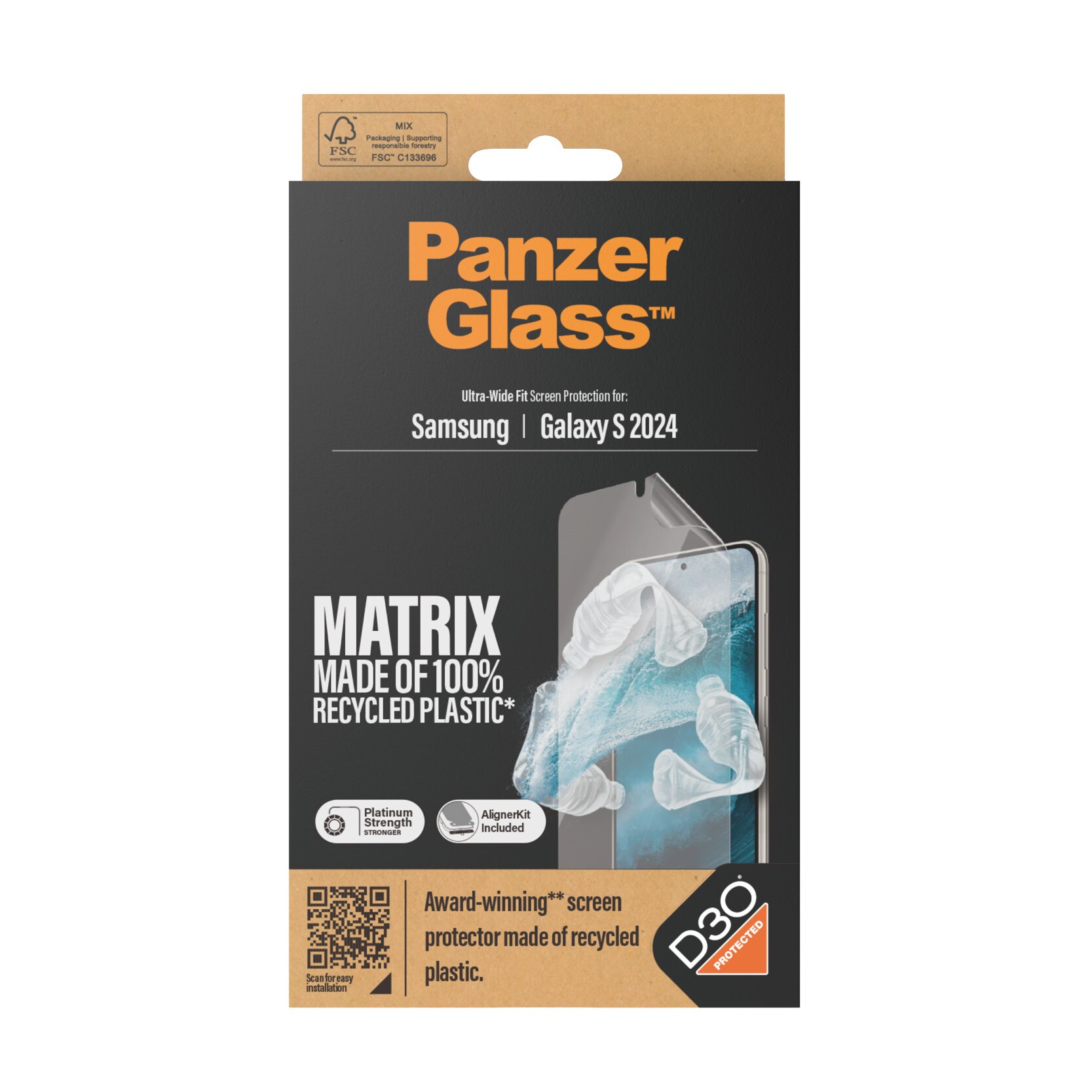 PanzerGlass MATRIX Screen Protector med D3O Samsung Galaxy S24