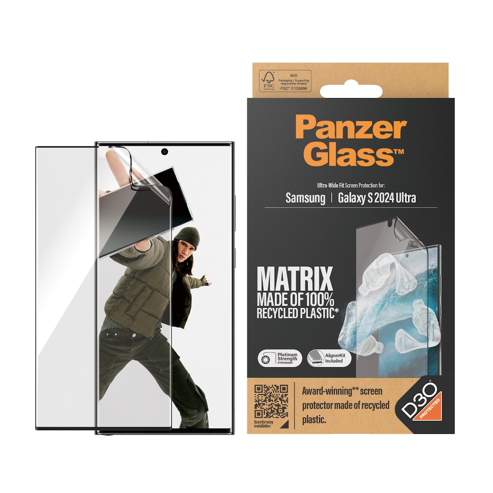 PanzerGlass MATRIX Screen Protector mit D3O Samsung Galaxy S24 Ultra