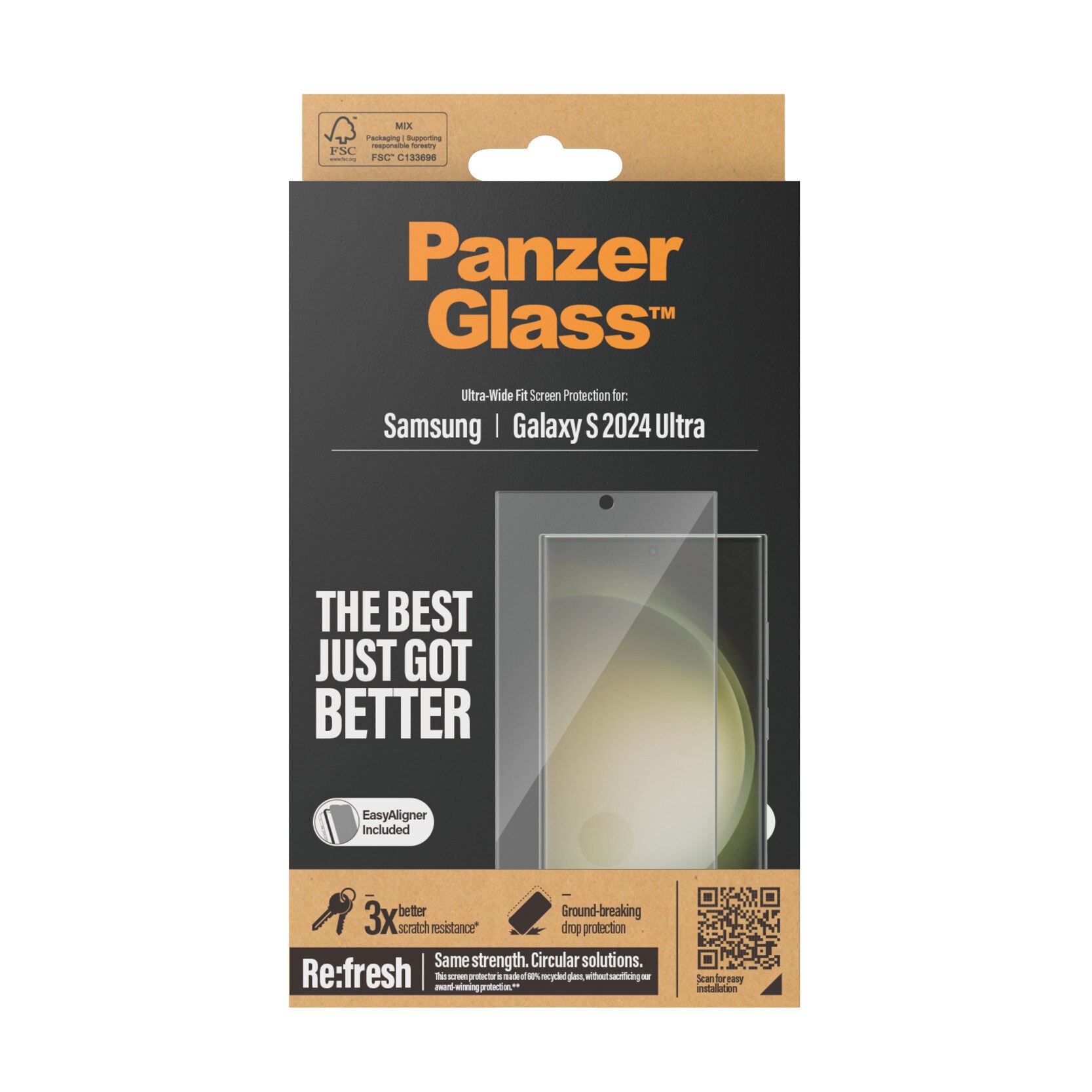 Mobigear - Samsung Galaxy S24 Ultra Panzerglas Gehärtetes Glas