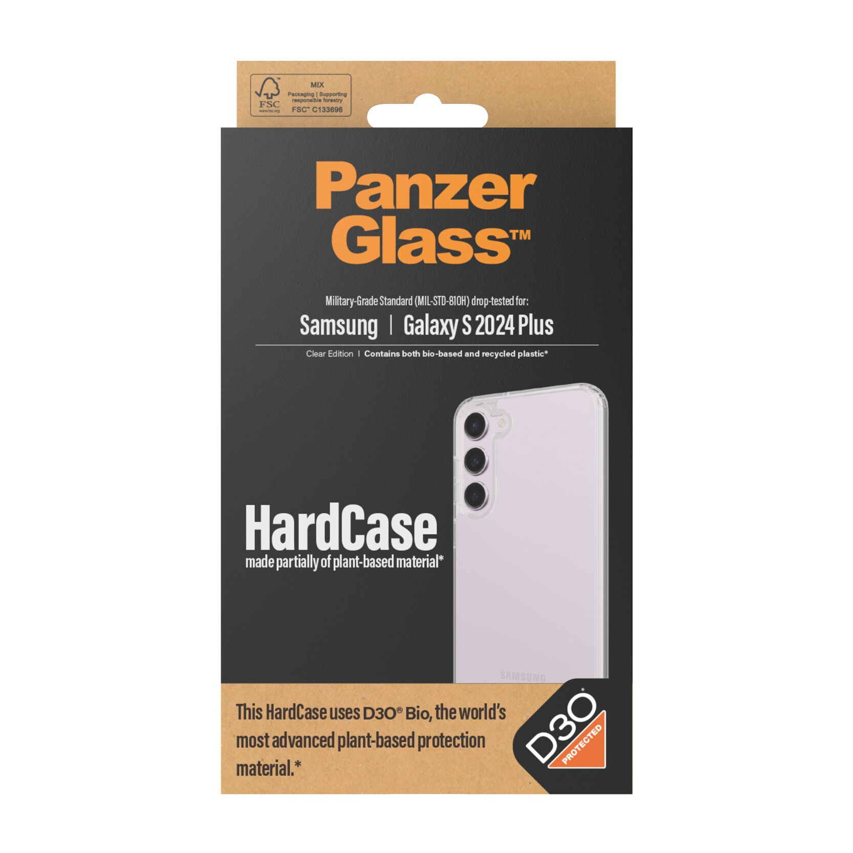 PanzerGlass Hardcase mit D3O für Samsung Galaxy S24 Plus Transparent