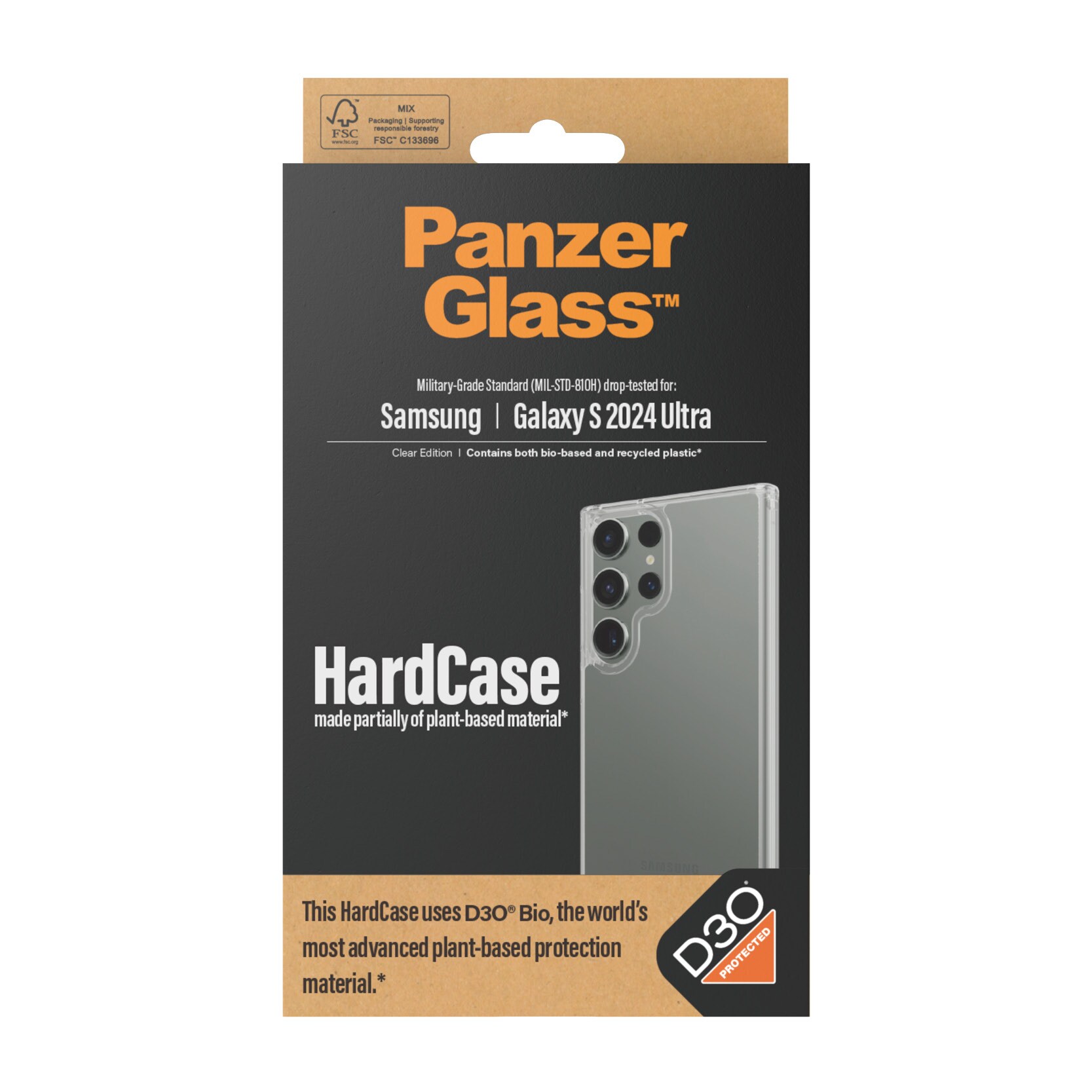 PanzerGlass Hardcase mit D3O für Samsung Galaxy S24 Ultra Transparent