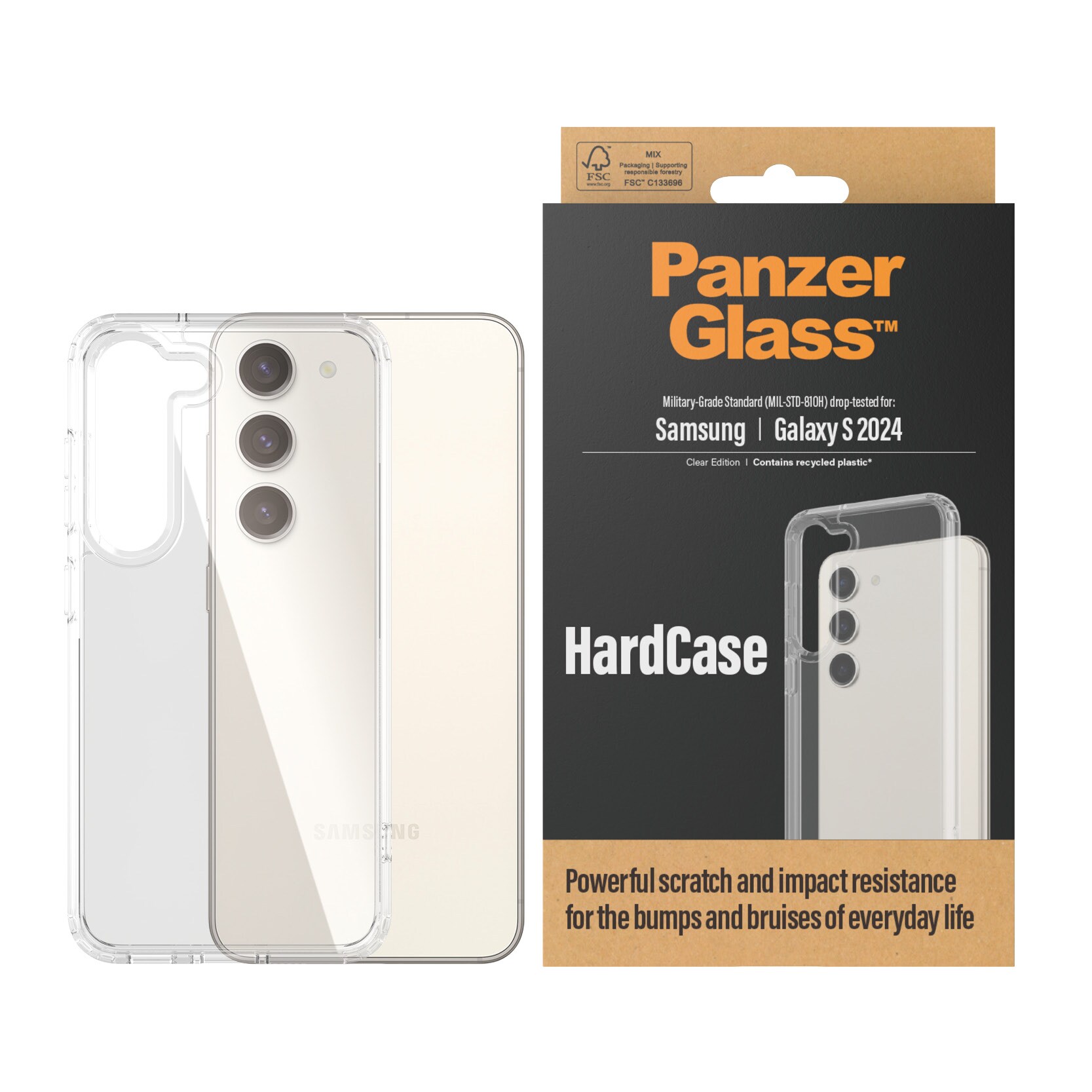 PanzerGlass Hardcase für Samsung Galaxy S24 Transparent