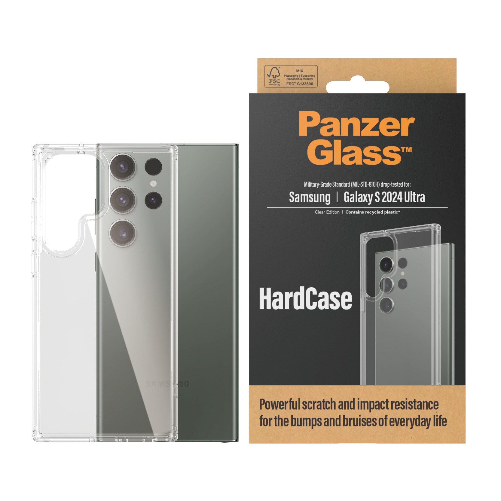 PanzerGlass Hardcase für Samsung Galaxy S24 Ultra Transparent