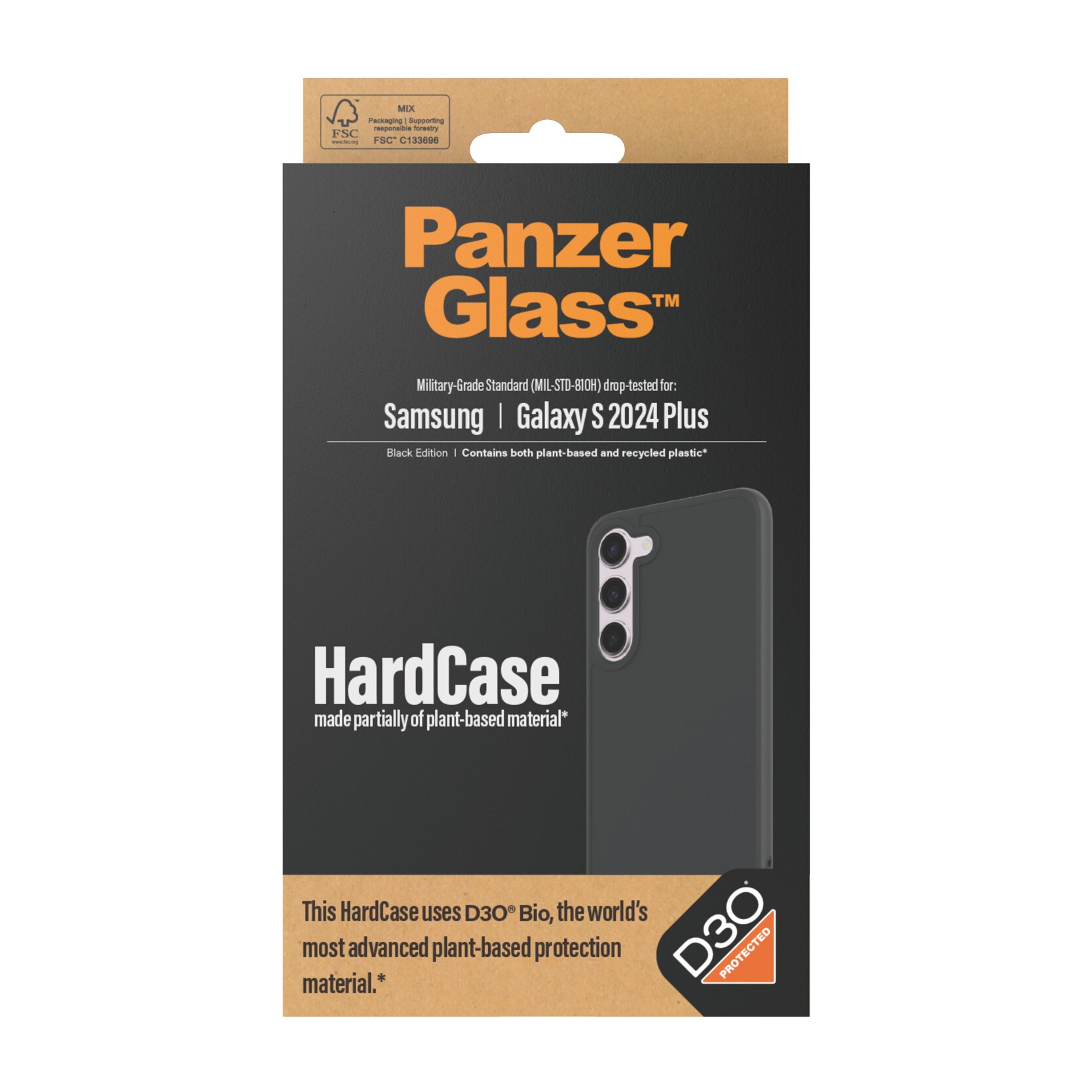 PanzerGlass Hardcase mit D3O für Samsung Galaxy S24 Plus Schwarz