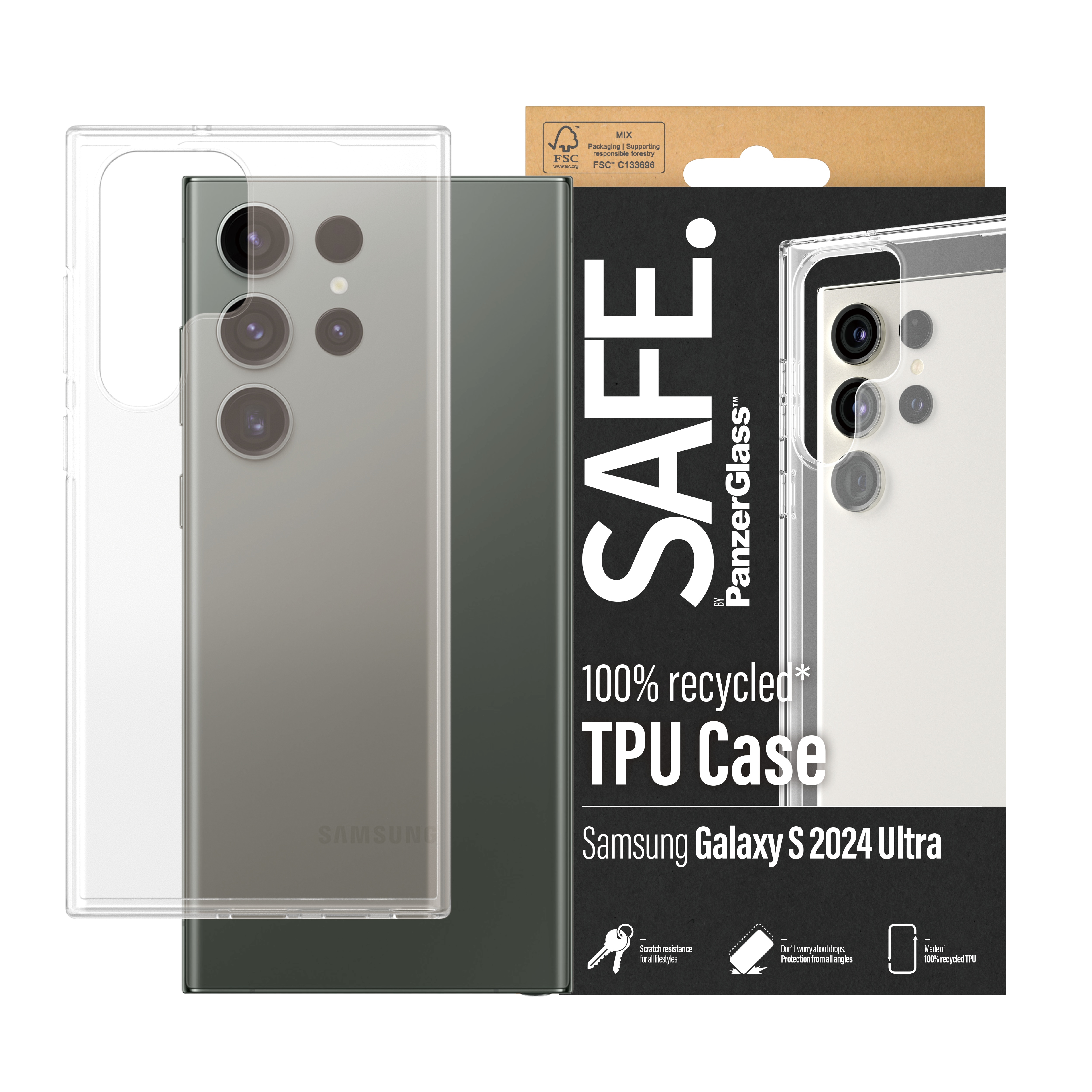 PanzerGlass SAFE TPU Case für Samsung Galaxy S24 Ultra Transparent ++  Cyberport