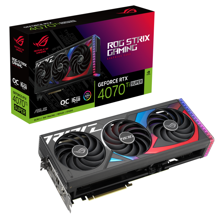 ASUS ROG STRIX GeForce RTX 4070Ti Super OC GAMING 16GB Grafikkarte