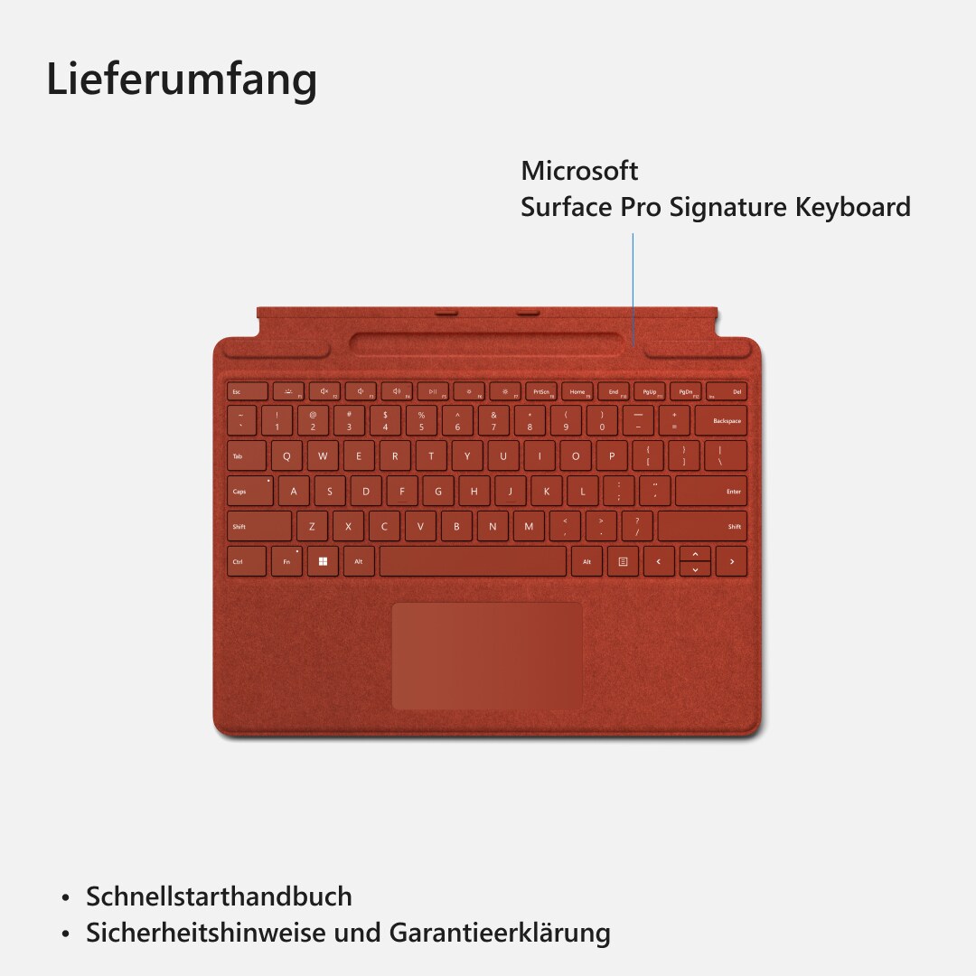 Microsoft Surface Pro Signature Keyboard Platin 8XA-00065