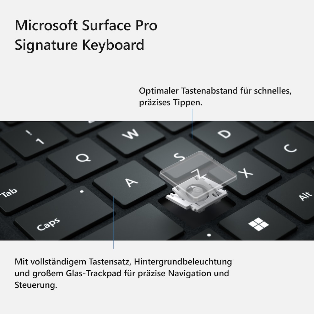 Microsoft Surface Pro Signature Keyboard Saphir mit Slim Pen 2 8X6-00101 ++  Cyberport
