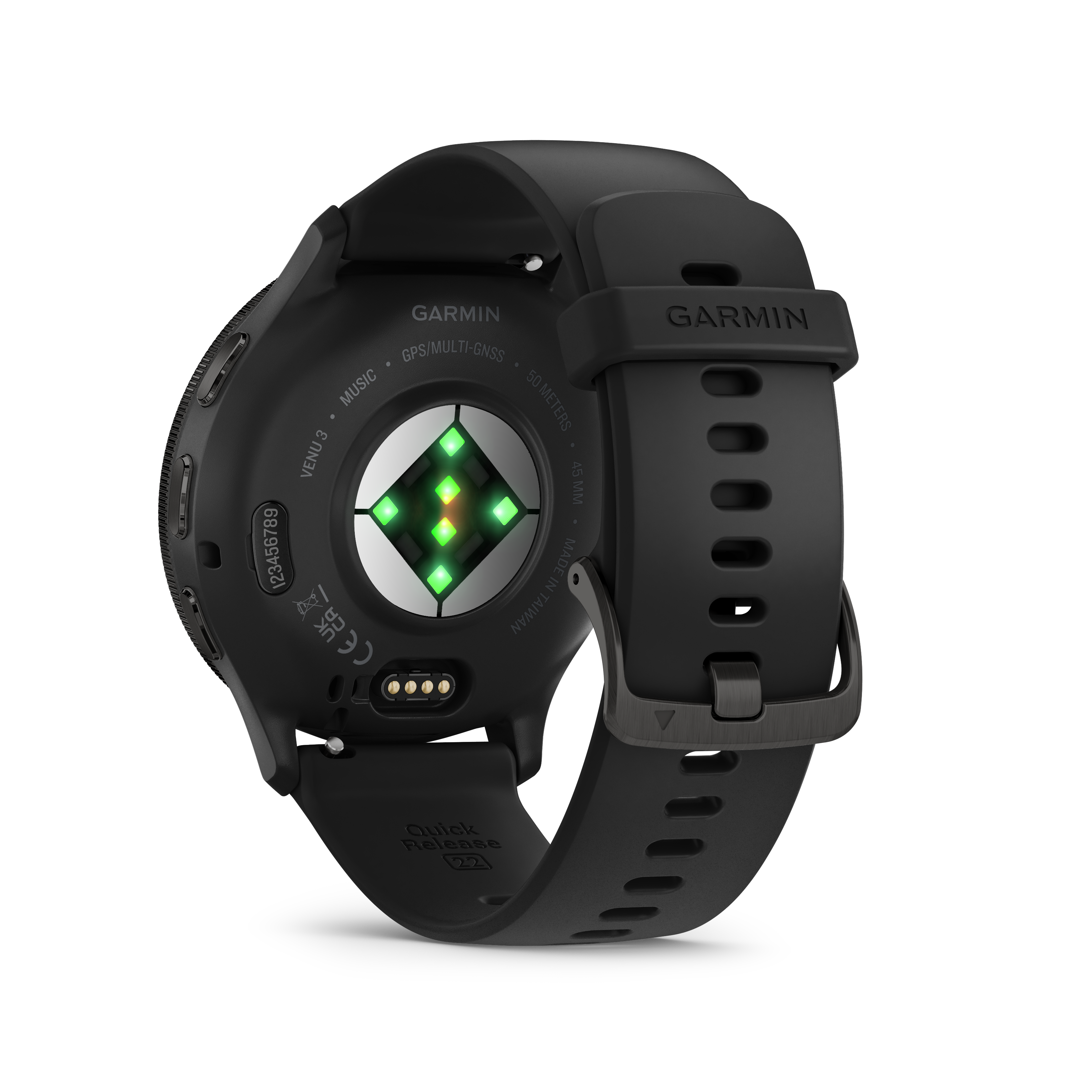 Garmin Venu® 3 Schwarz/Schiefergrau mit Schnellwechsel-Silikon-Armband