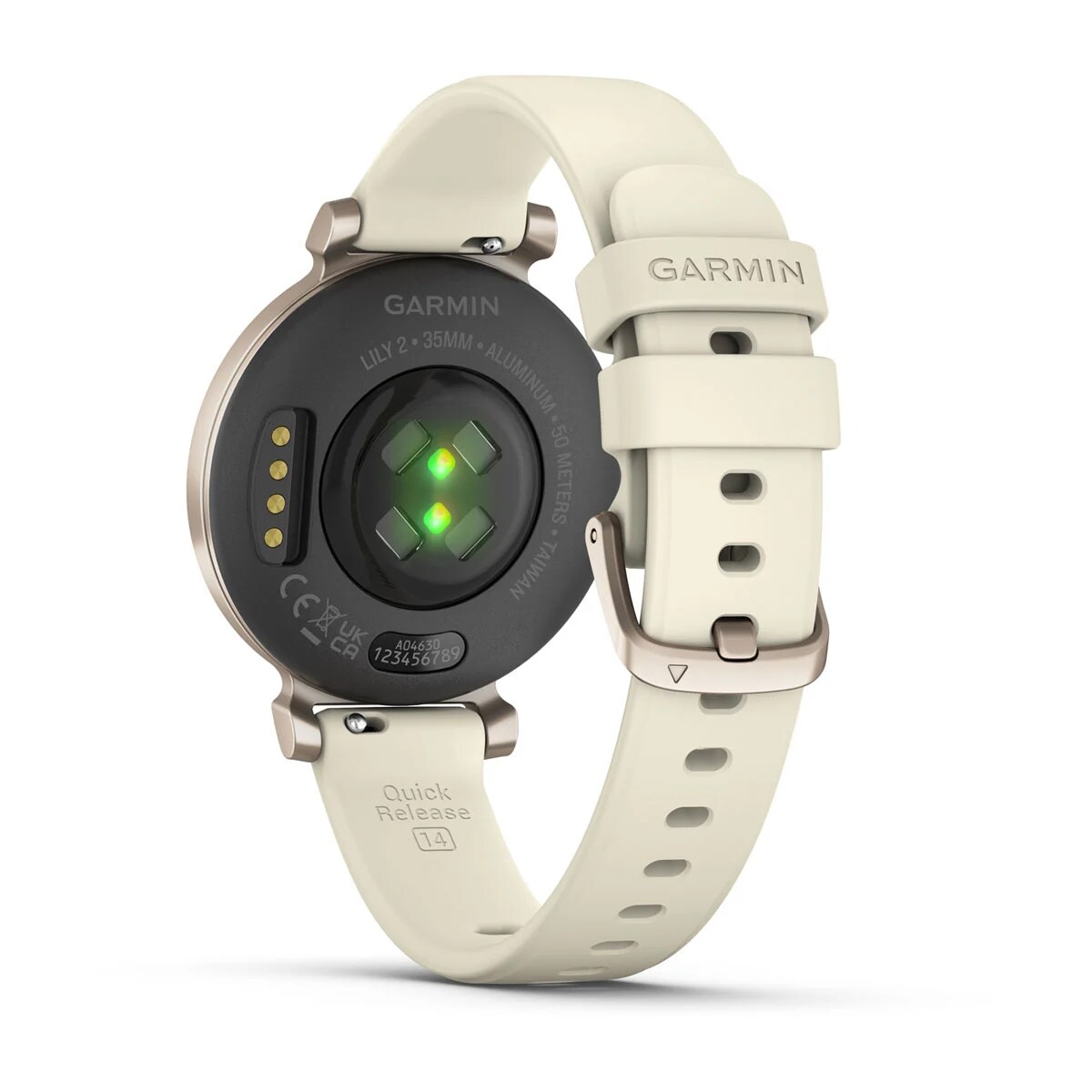 Garmin Lily® 2 Cremegold/Kokos Aluminium mit Silikon-Armband 14mm