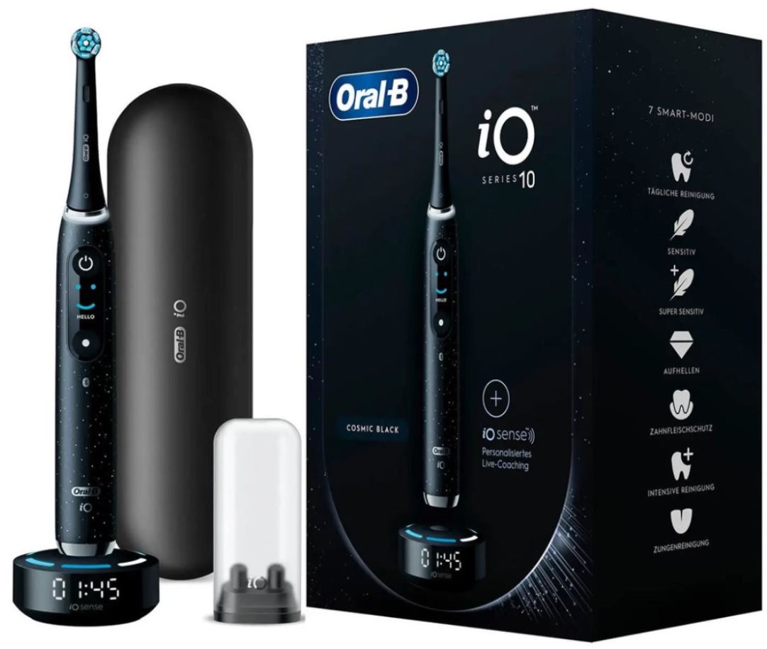 Oral-B iO Series 10 Elektrische Zahnbürste stardust black