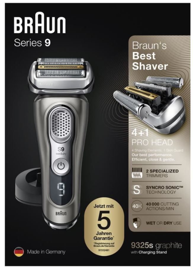 Braun Series 9 - 9325s Elektrorasierer Wet&amp;Dry graphite