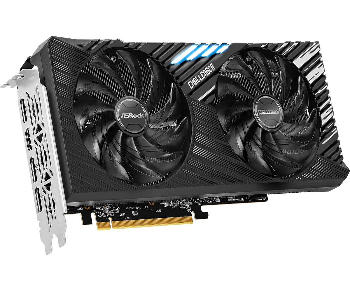 ASROCK Radeon RX 7600 XT Challenger 16GB OC Grafikkarte