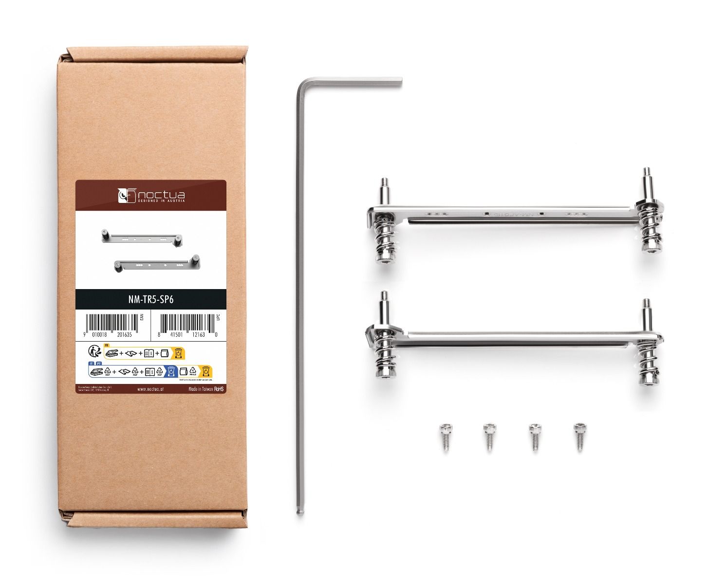 NOCTUA NM-TR5-SP6 Mounting Kit, Sockel sTR5/SP6 Montagekit