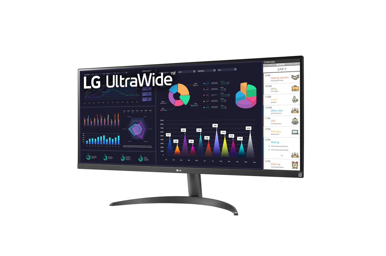 LG 34WQ500-B 86,7cm (34") 21:9 UltraWide IPS FHD Monitor HDMI/DP/USB-C