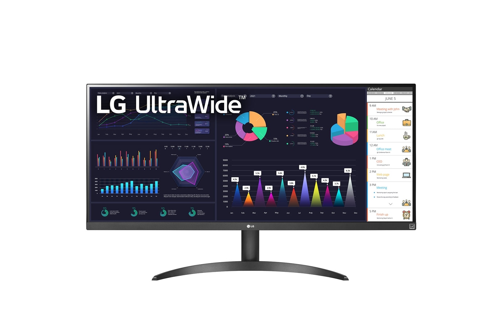 LG 34WQ500-B 86,7cm (34") 21:9 UltraWide IPS FHD Monitor HDMI/DP/USB-C