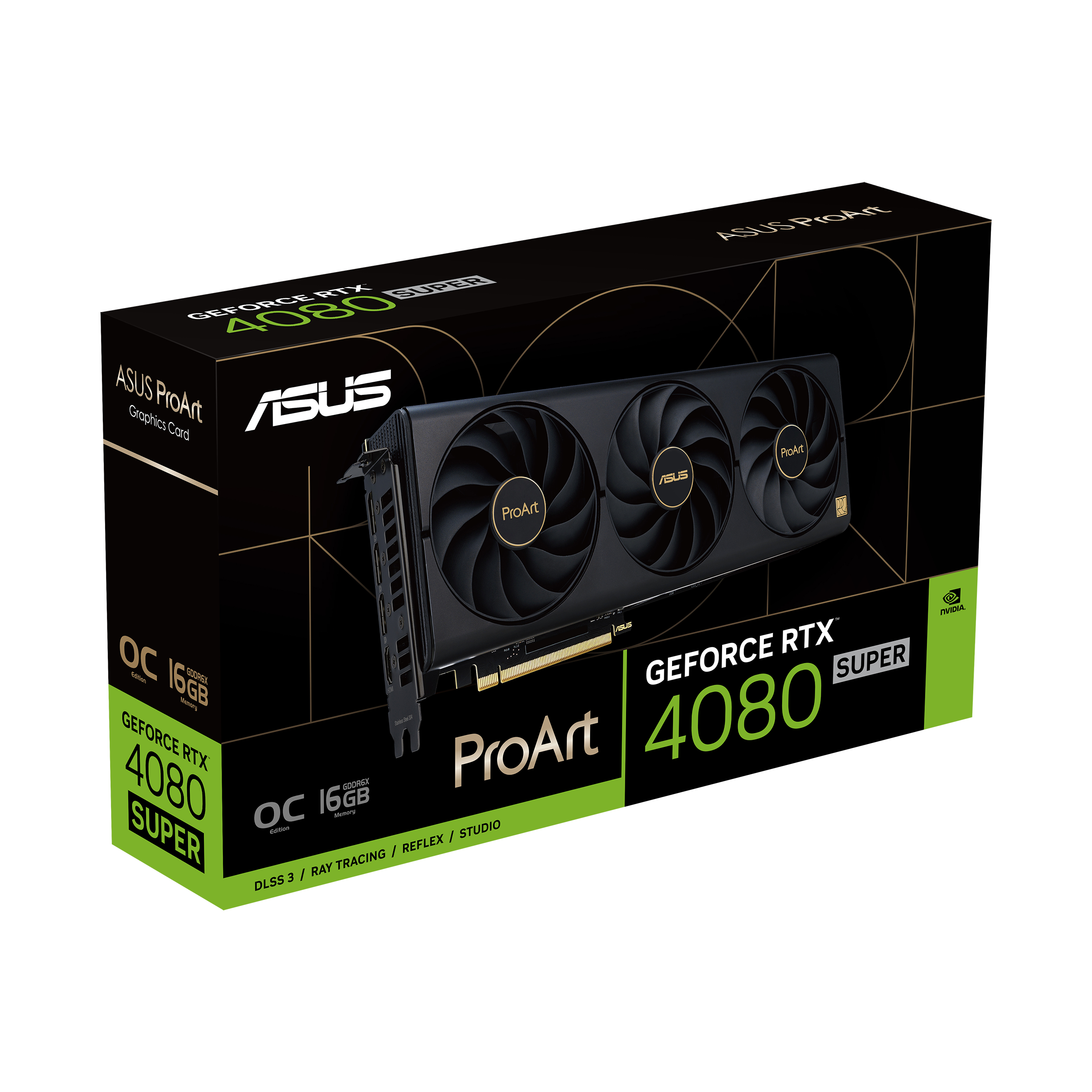 ASUS ProArt RTX 4080 Super OC Gaming/Creator Grafikkarte 16GB GDDR6X, HDMI/3xDP