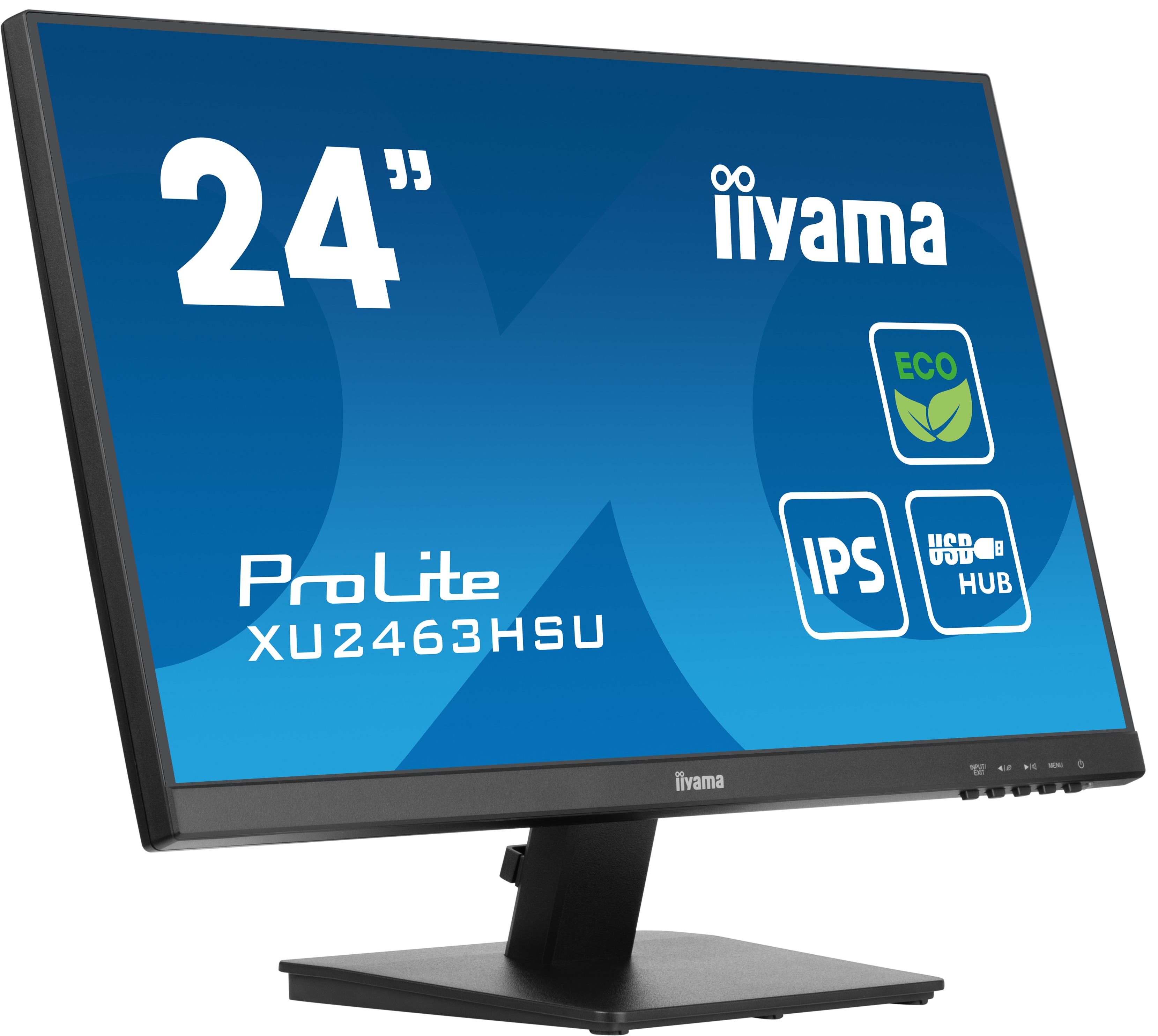 iiyama ProLite XU2463HSU-B1 60,5cm (23,8") FHD IPS Monitor HDMI/DP/USB 100Hz