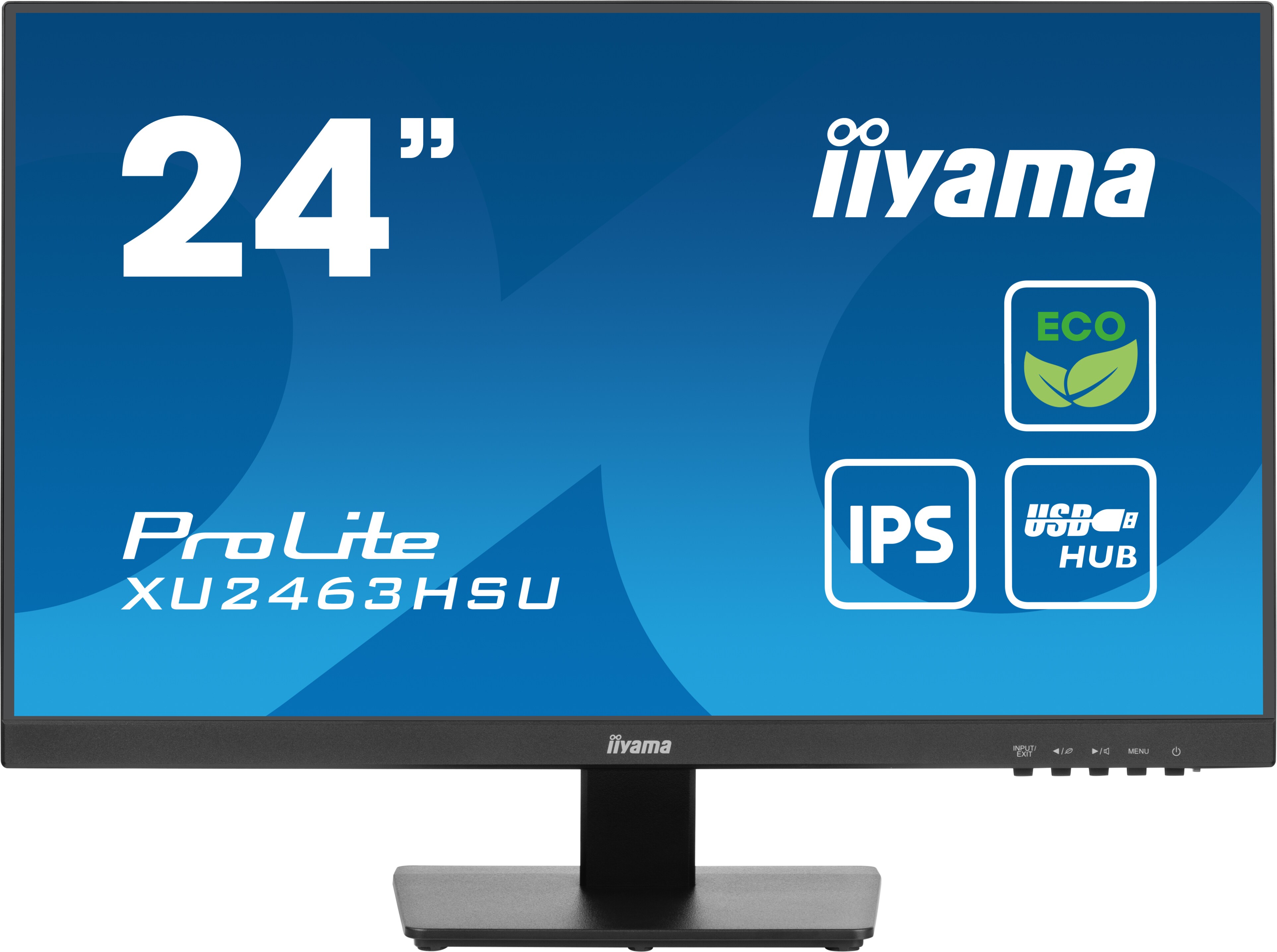 iiyama ProLite XU2463HSU-B1 60,5cm (23,8") FHD IPS Monitor HDMI/DP/USB 100Hz