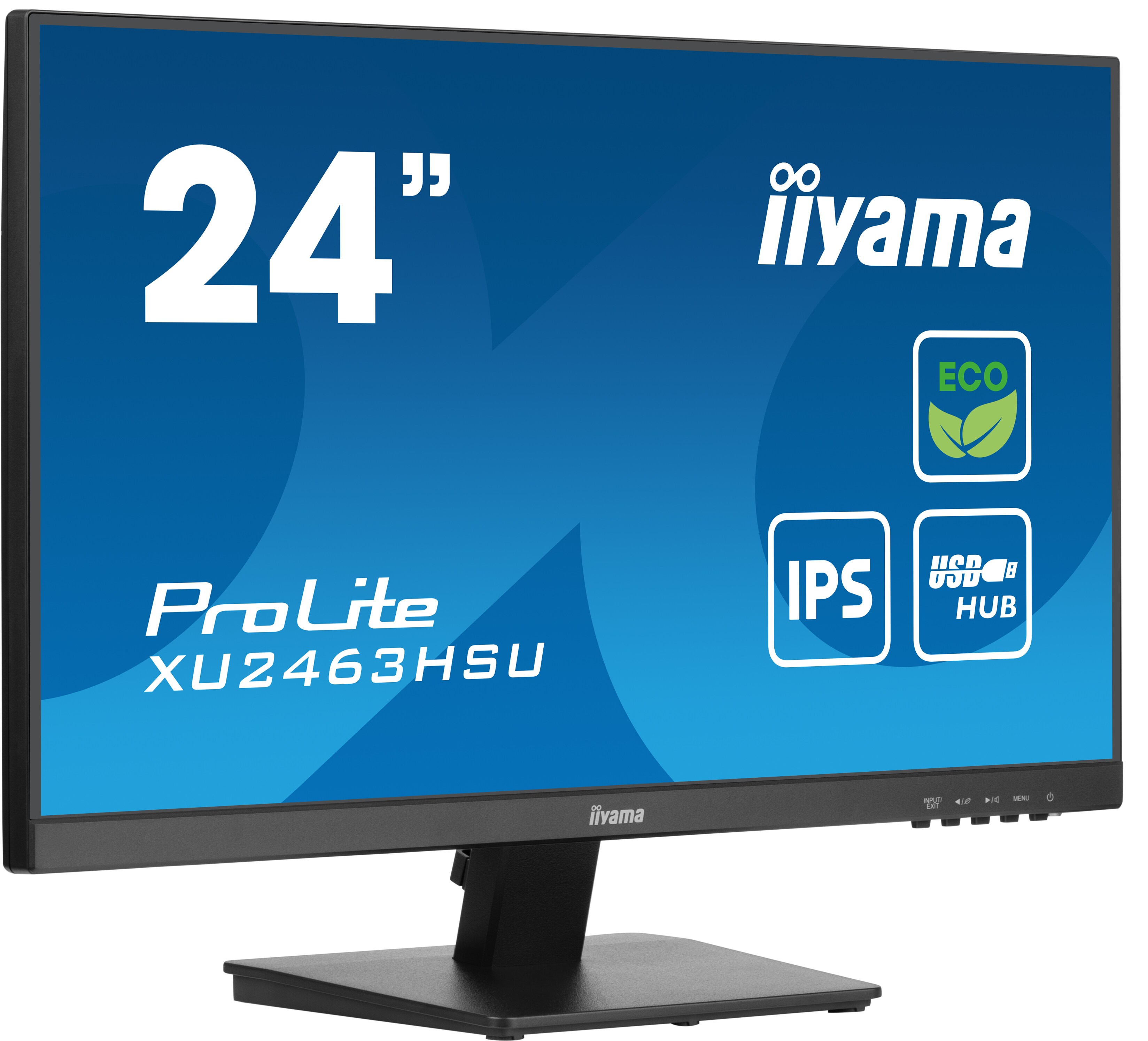 iiyama ProLite XU2463HSU-B1 60,5cm (23,8") FHD IPS Monitor HDMI/DP/USB 100Hz