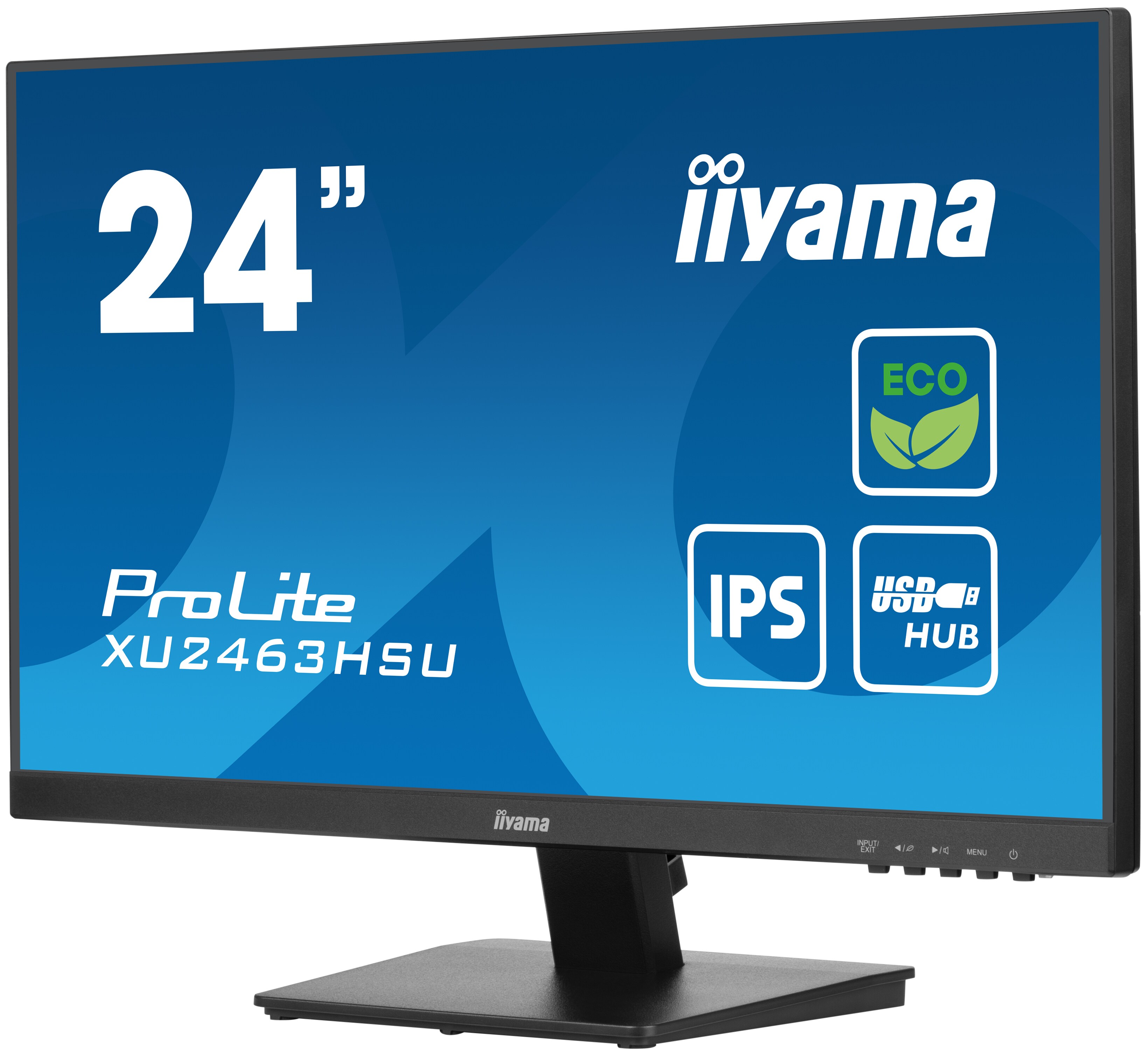 iiyama ProLite XU2463HSU-B1 60,5cm (23,8") FHD IPS Monitor HDMI/DP/USB 100Hz