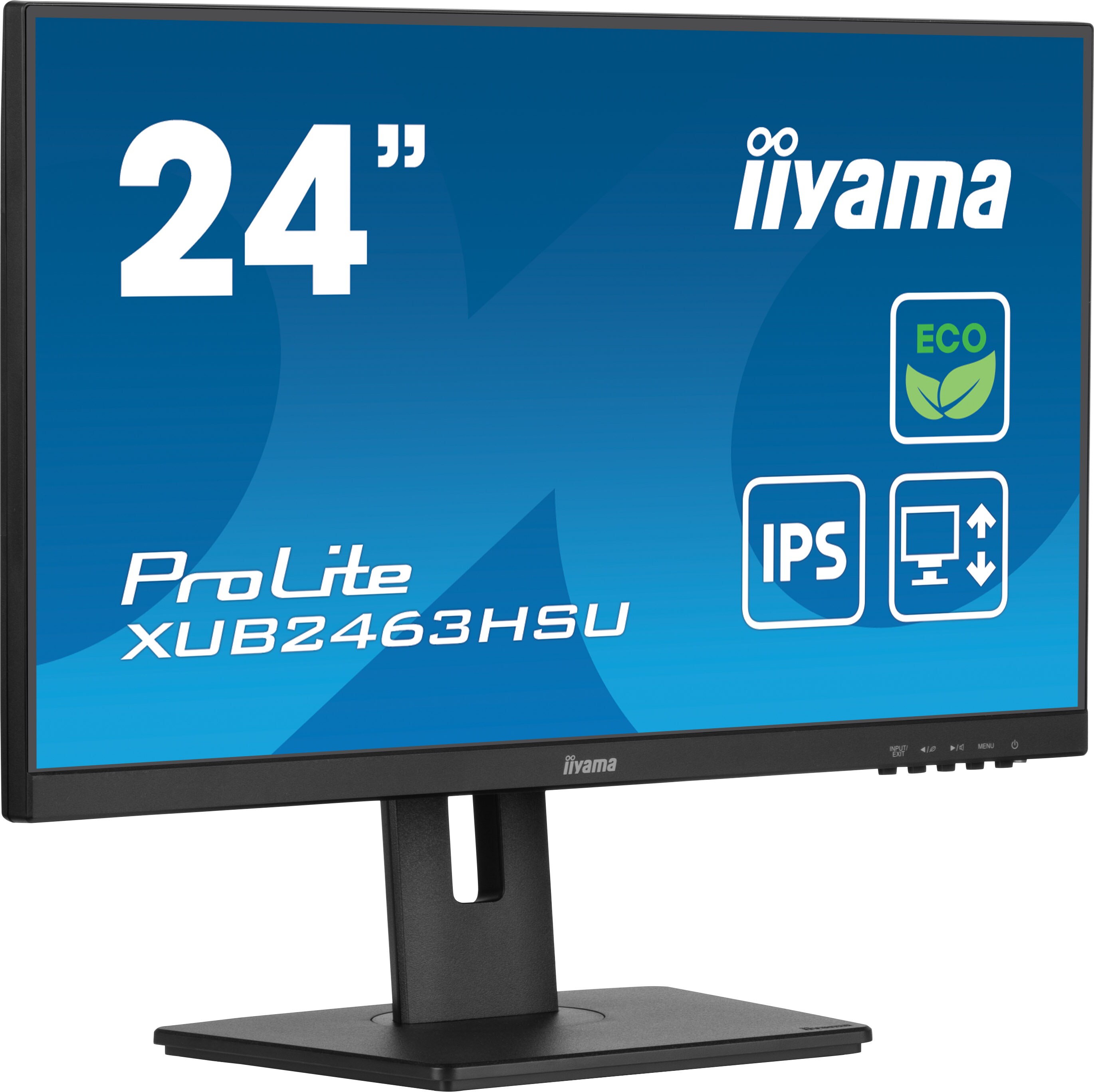 iiyama ProLite XUB2463HSU-B1 60,5cm (23,8") FHD IPS Monitor HDMI/DP/USB 100Hz