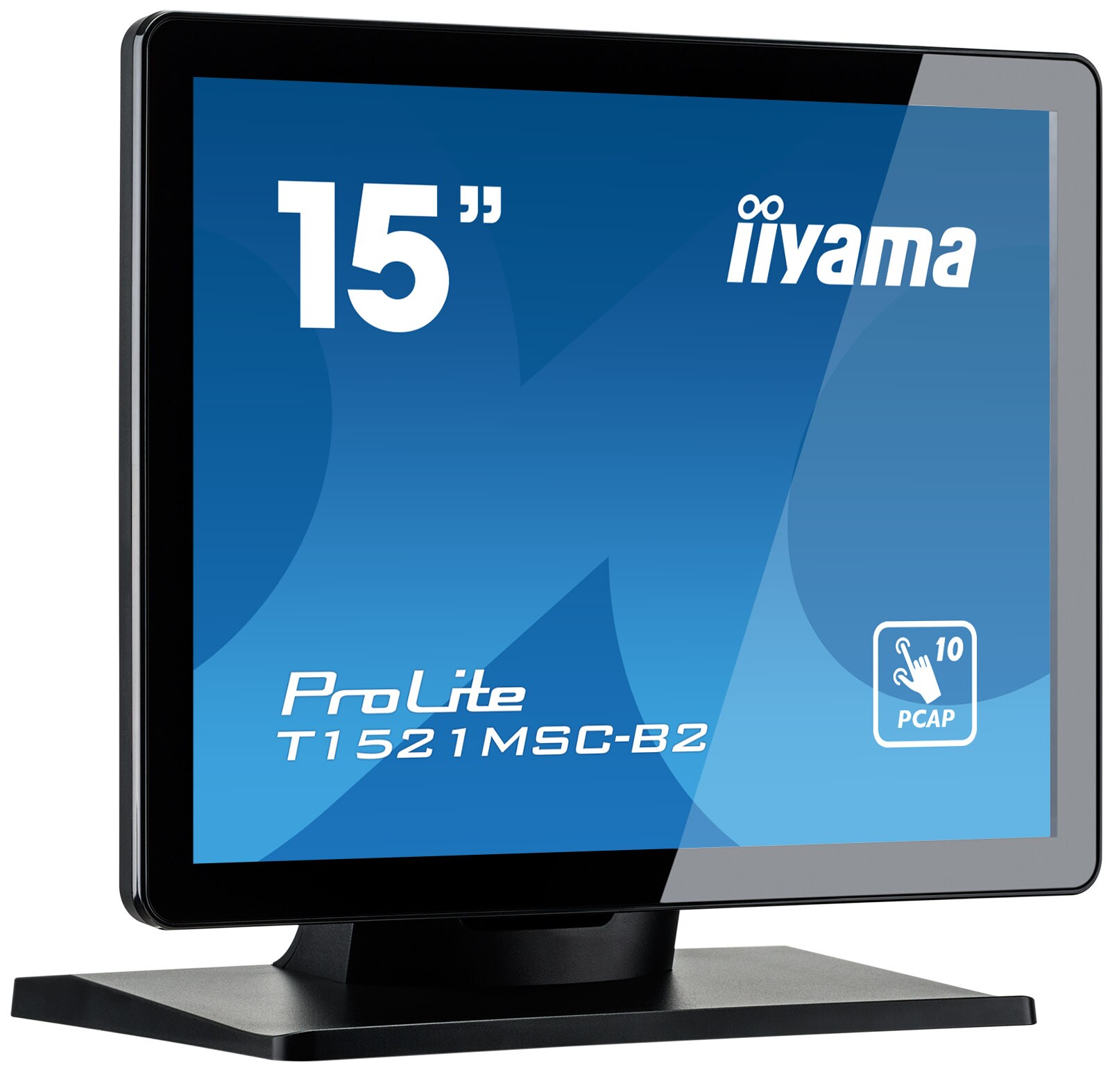 iiyama ProLite T1521MSC-B2 38cm (15") 10-Punkt Multitouch-Monitor TN VGA/DP/HDMI