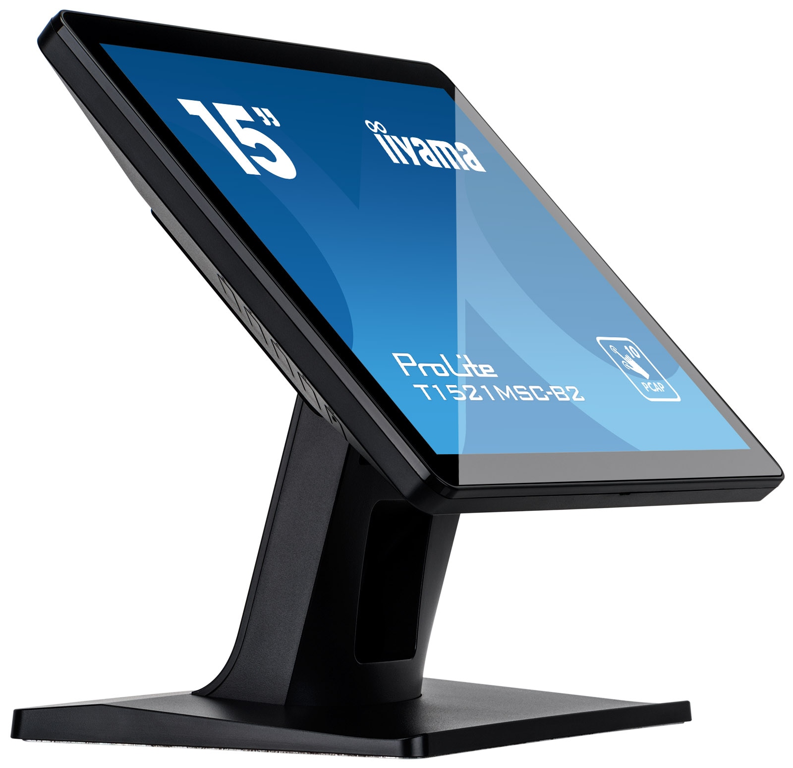 iiyama ProLite T1521MSC-B2 38cm (15") 10-Punkt Multitouch-Monitor TN VGA/DP/HDMI