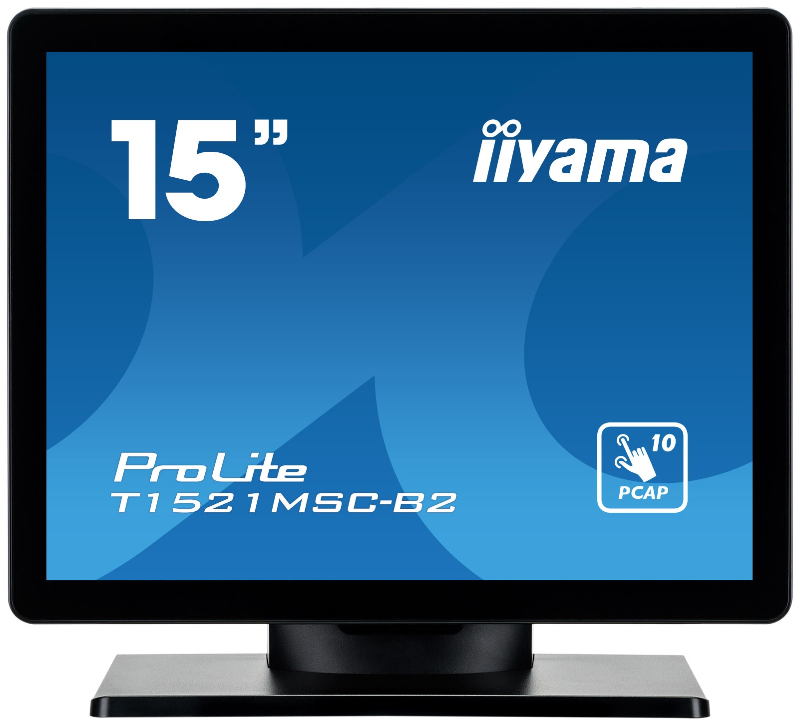 iiyama ProLite T1521MSC-B2 38cm (15") 10-Punkt Multitouch-Monitor TN VGA/DP/HDMI