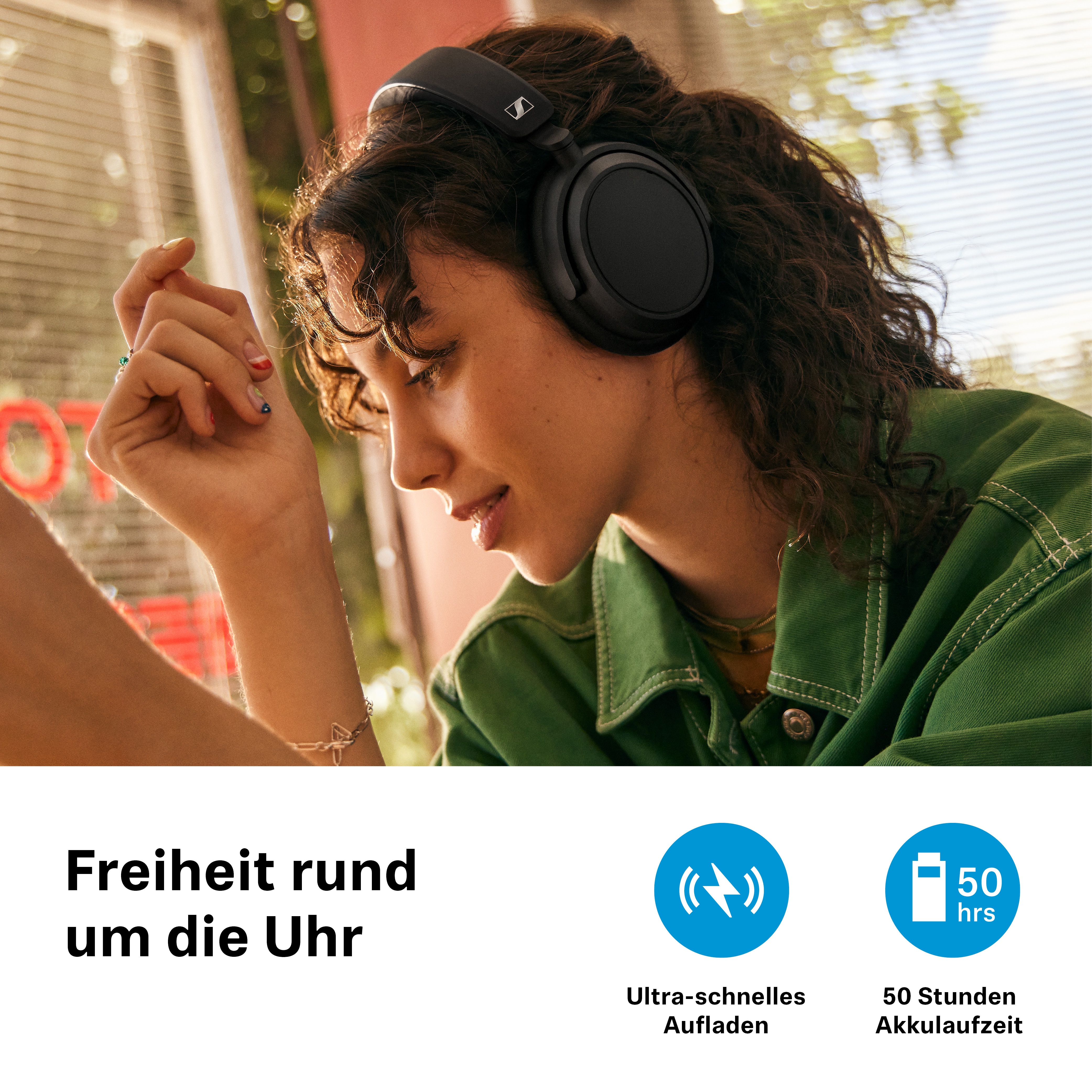 Sennheiser ACCENTUM Plus Wireless Over-Ear-Kopfhörer weiß