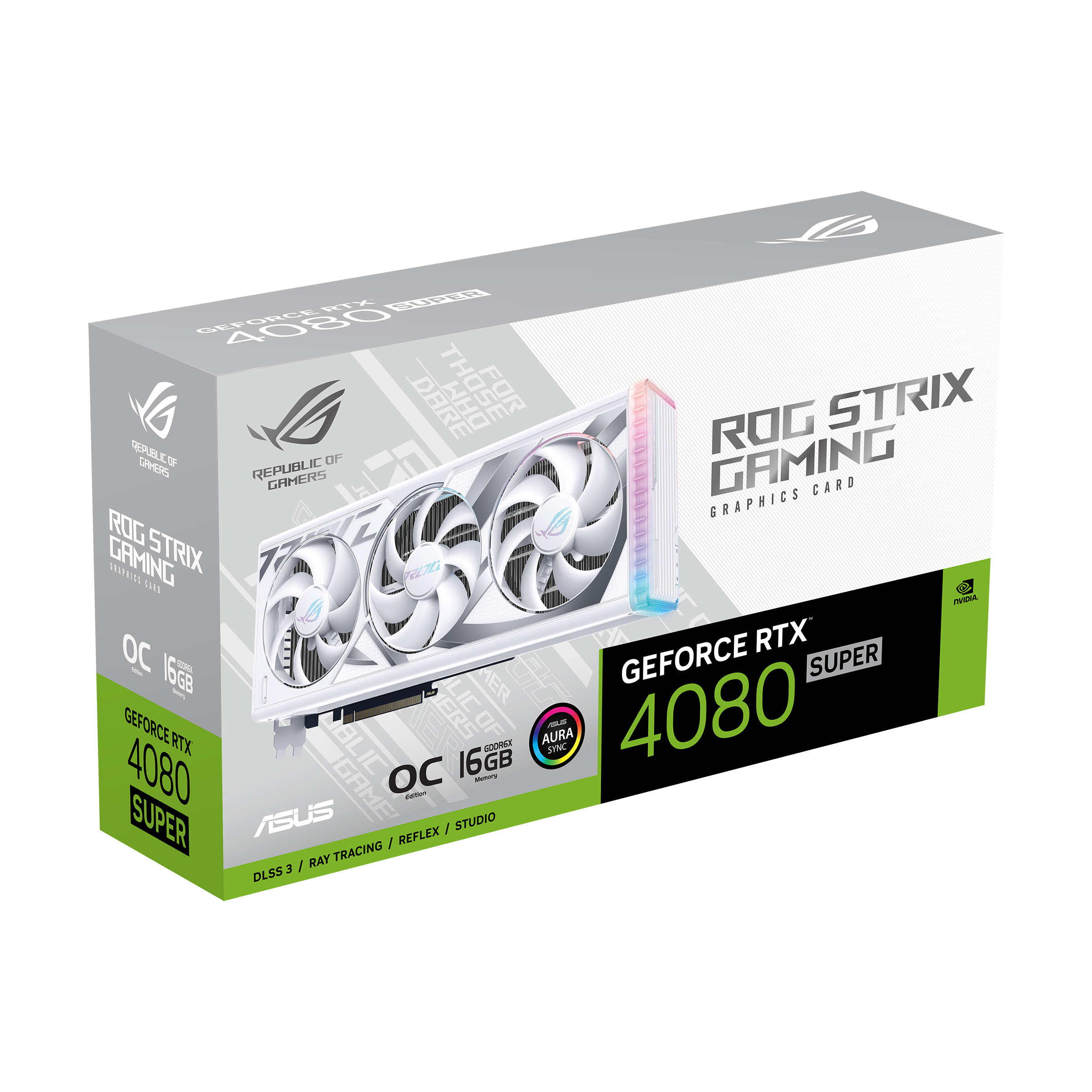 ASUS ROG-STRIX GeForce RTX4080 Super OC 16GB GAMING White Edition Grafikkarte