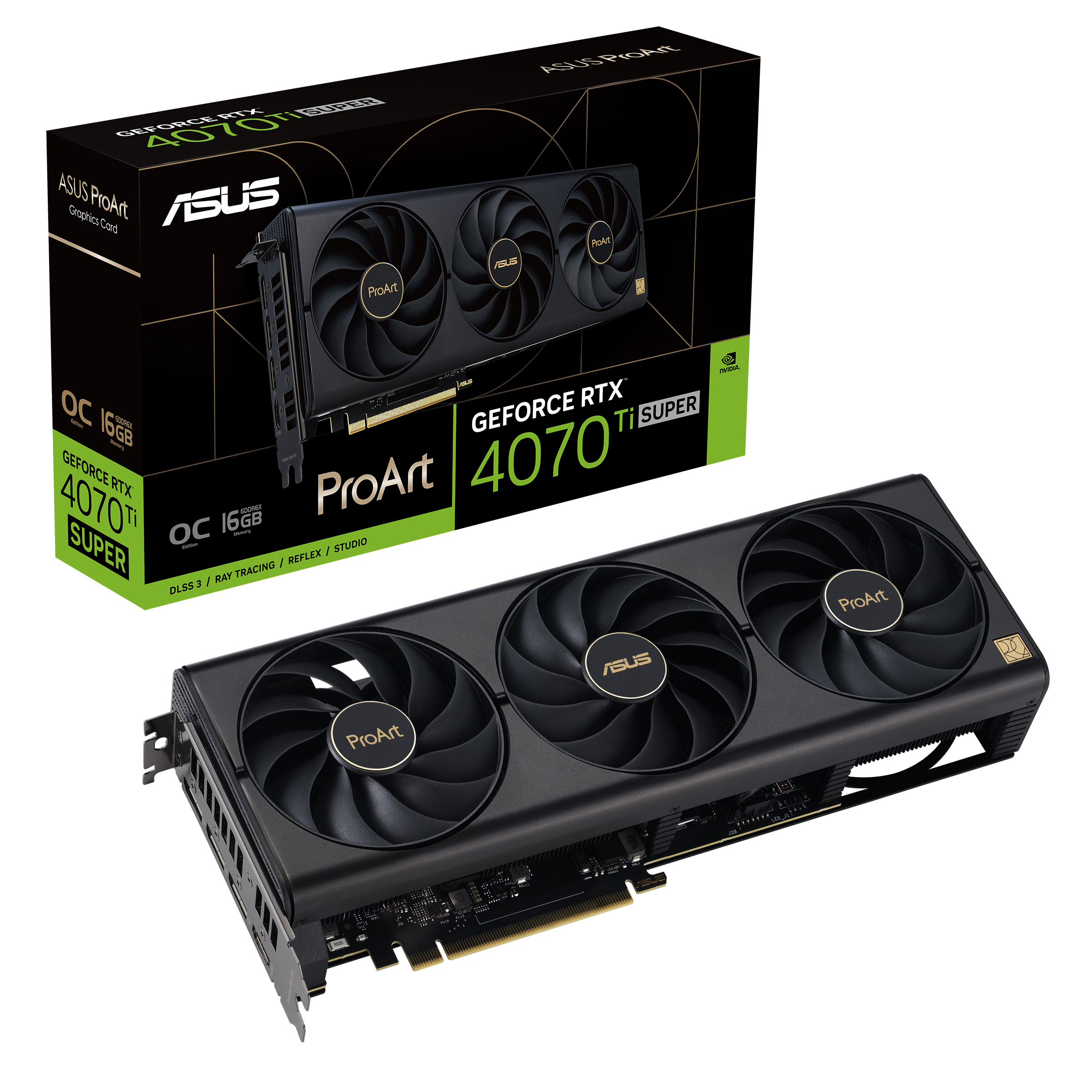 ASUS PROART GeForce RTX4070 Ti Super OC 16GB GAMING Grafikkarte ++ 