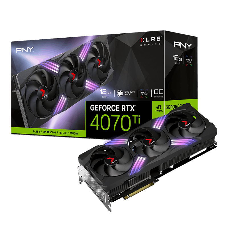 PNY GeForce RTX 4070Ti SUPER XLR8 Gaming Verto 16GB GDDR6X OC Grafikkarte