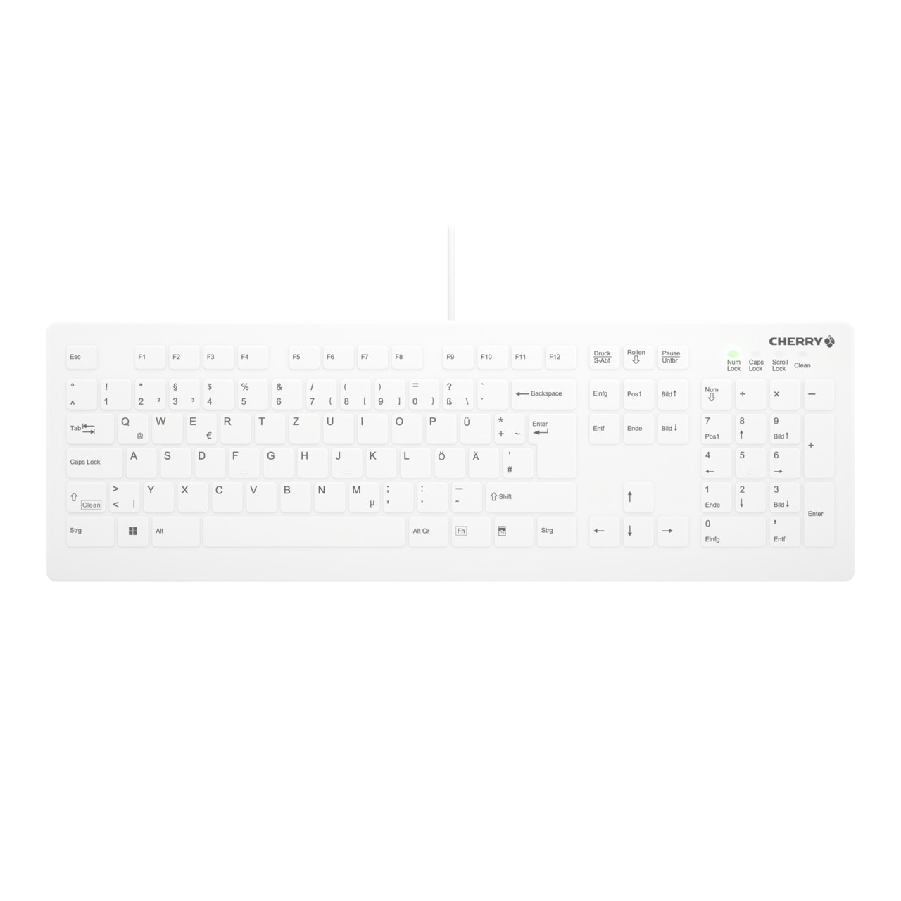 Cherry AK-C8112 Medical Kabelgebundene Tastatur USB Weiß (Versiegelt IP68)