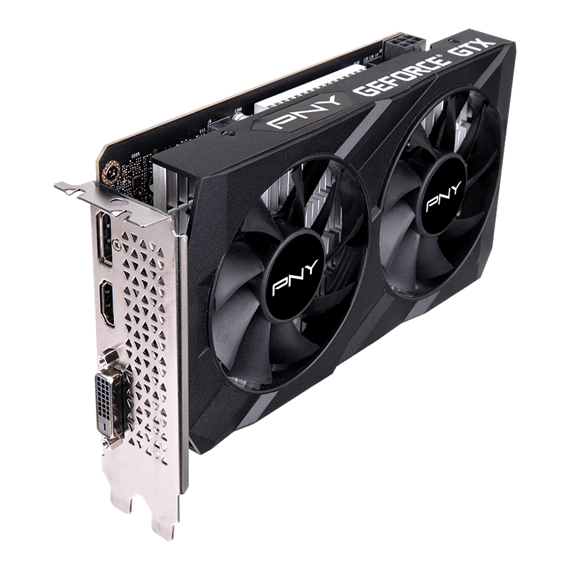 PNY GeForce GTX 1650 DUAL 4GB GDDR6 VERTO Dual Fan Grafikkarte HDMI/DP