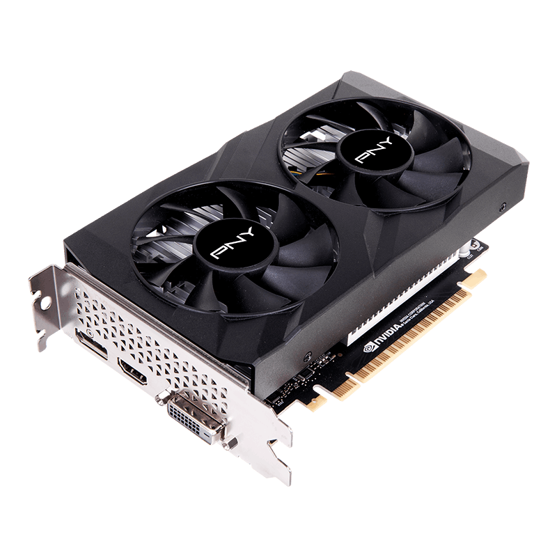 PNY GeForce GTX 1650 DUAL 4GB GDDR6 VERTO Dual Fan Grafikkarte HDMI/DP