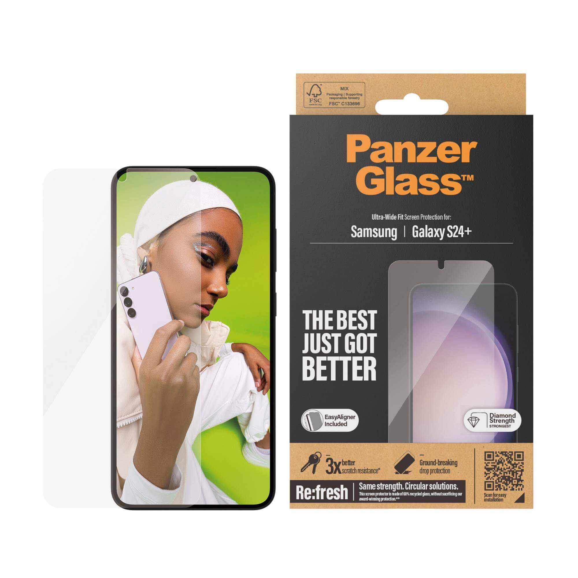 PanzerGlass Displayschutzglas Samsung Galaxy S24+