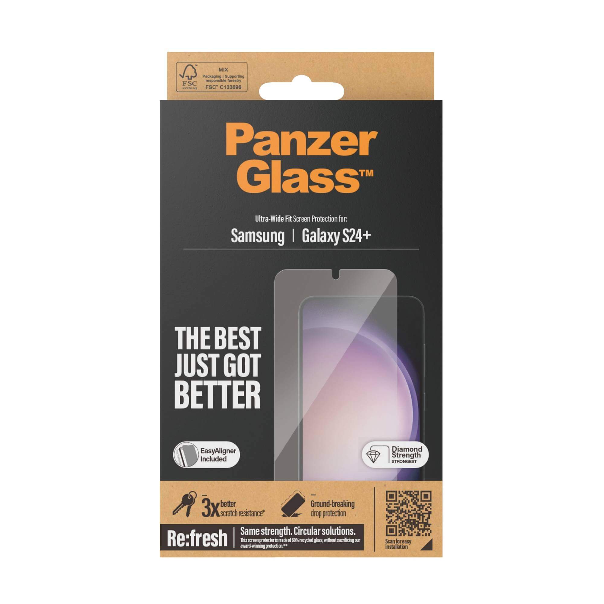 PanzerGlass Displayschutzglas Samsung Galaxy S24+