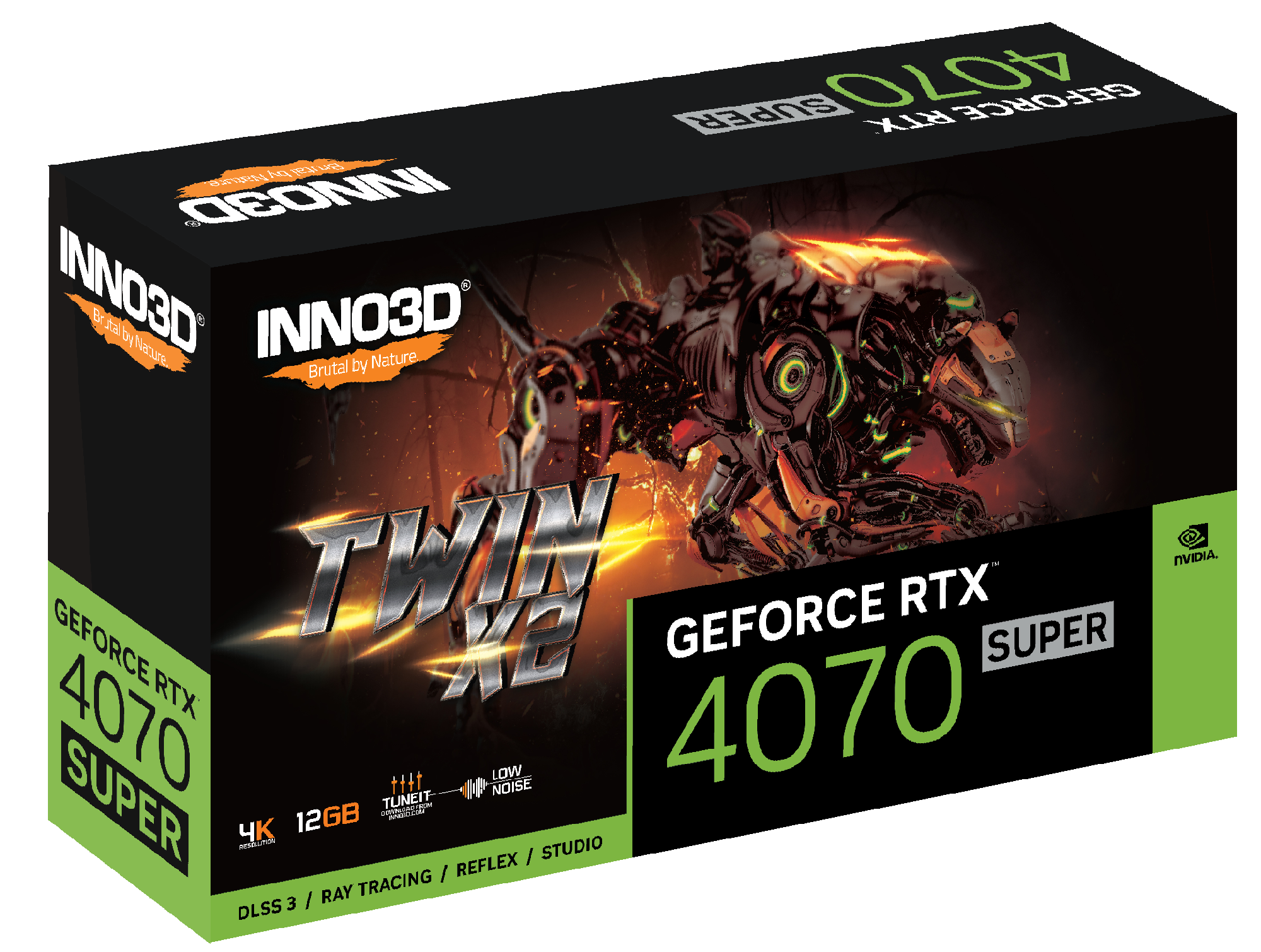 INNO3D GeForce RTX 4070 SUPER TWIN X2 12GB GDDR6X Grafikkarte 3xDP/HDMI