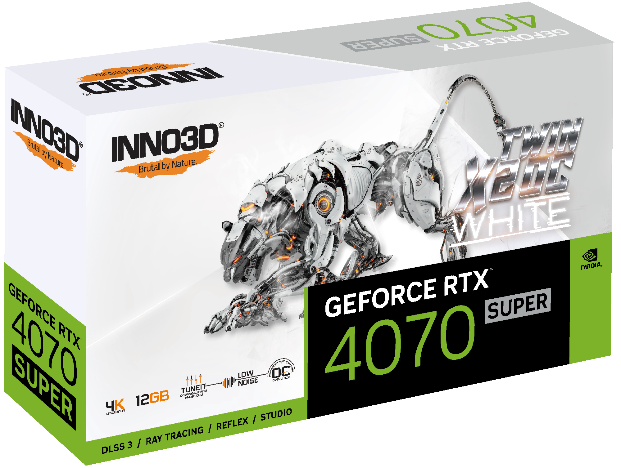 INNO3D GeForce RTX 4070 SUPER TWIN X2 OC WHITE 12GB GDDR6X Grafikkarte 3xDP/HDMI