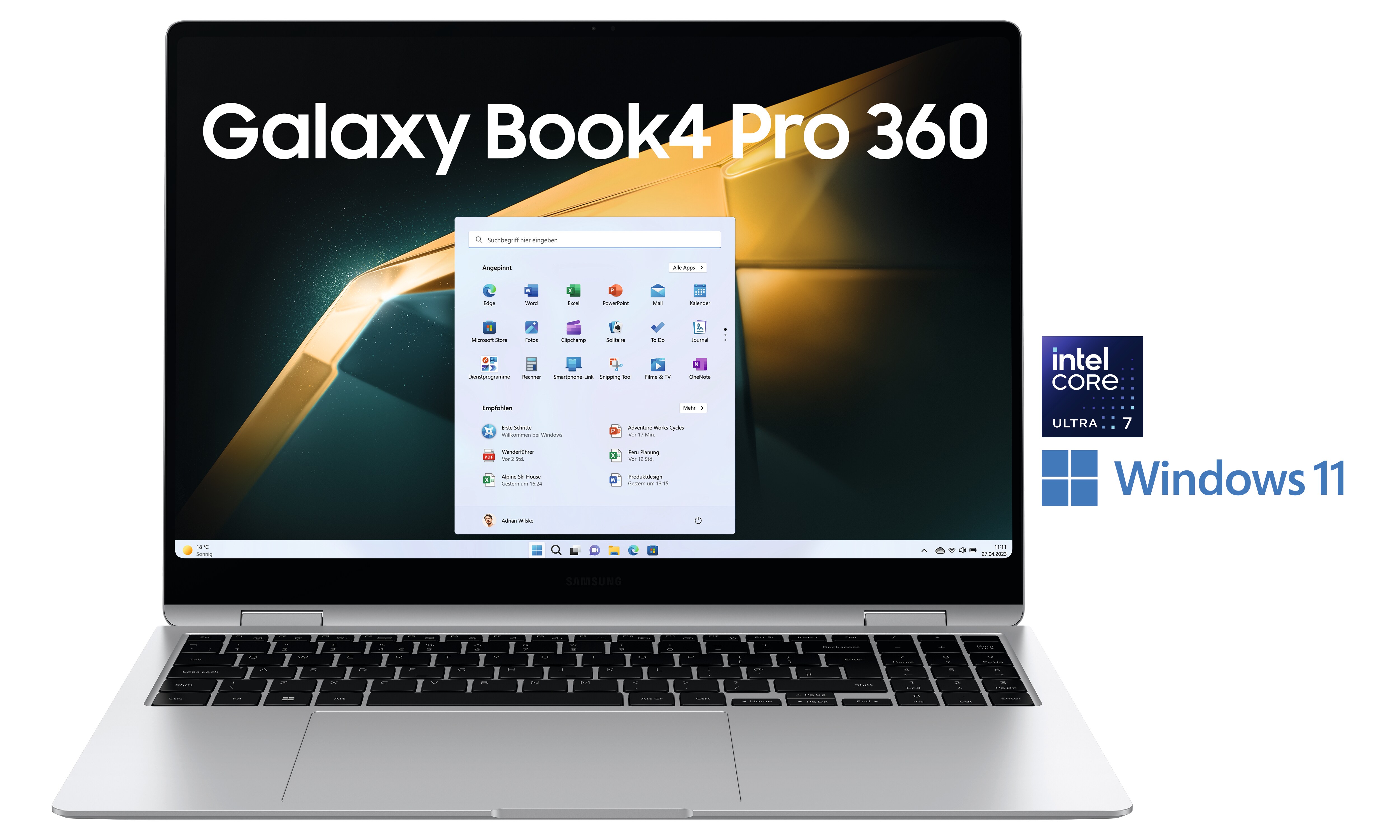 SAMSUNG Galaxy Book4 Pro360 NP960QGK-KS1DE Ultra 7 155H 32GB/1TB SSD 16"WQXGA+