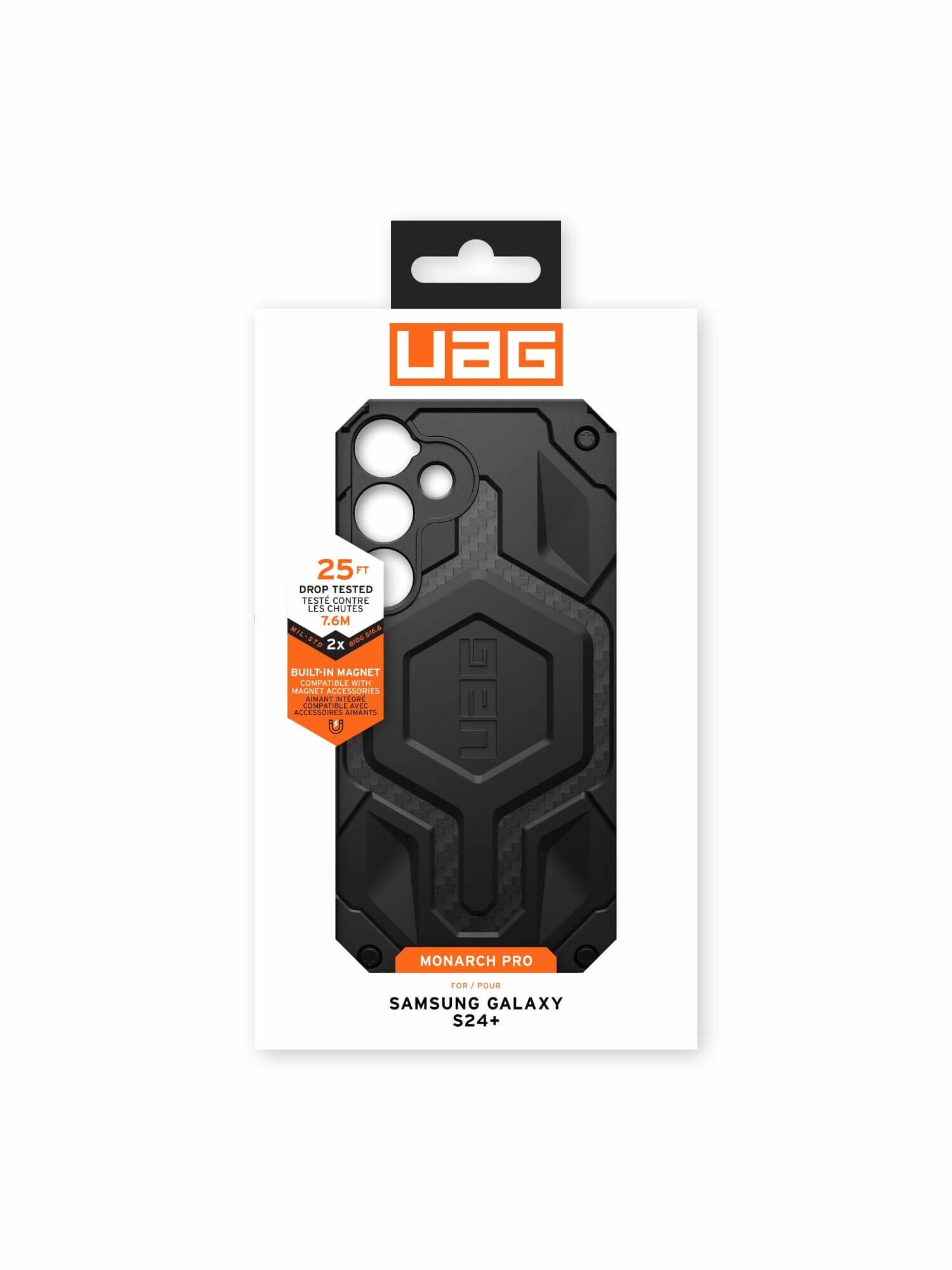 UAG Urban Armor Gear Monarch Pro Case Samsung Galaxy S24+ carbon fiber