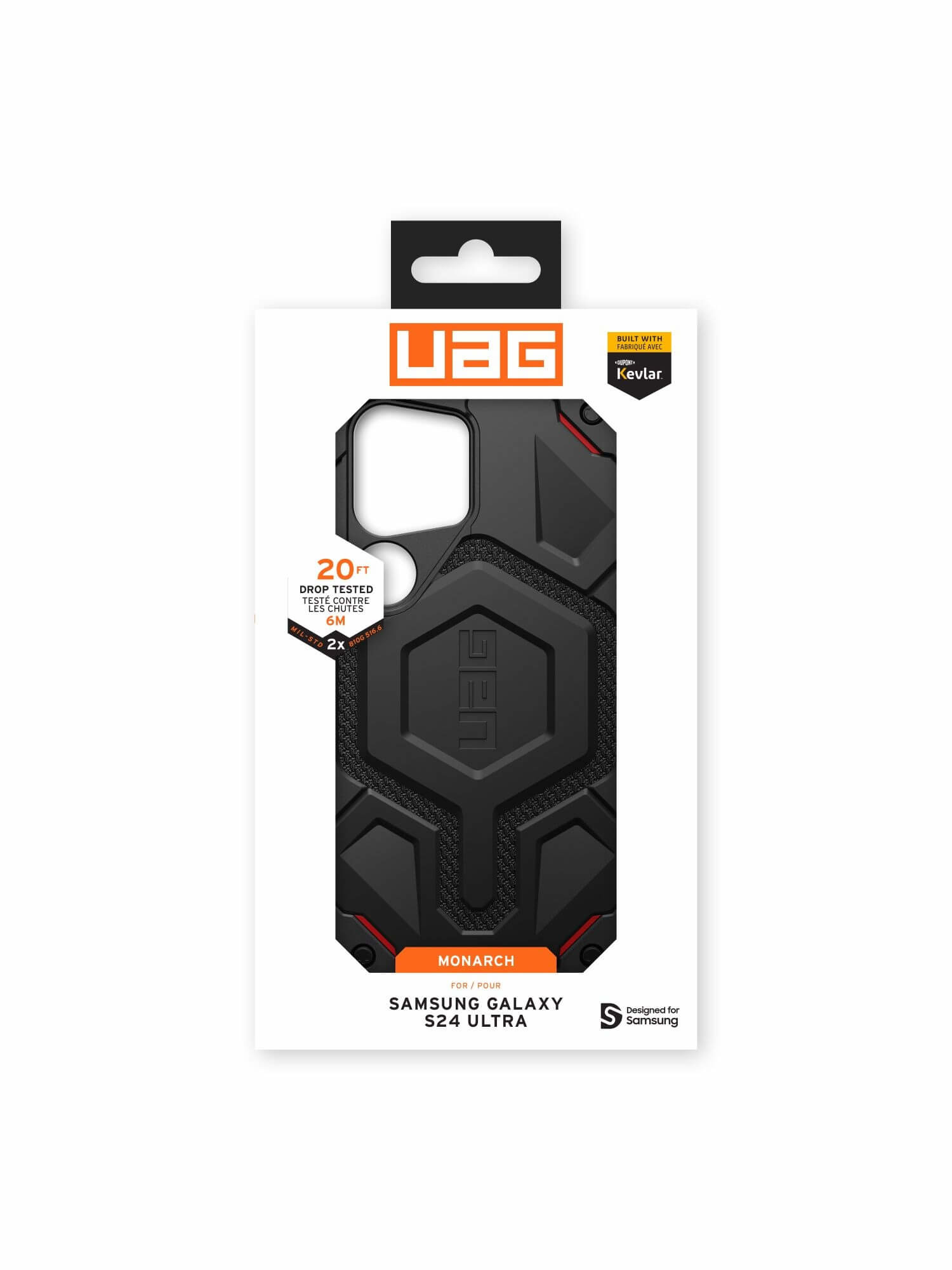 UAG Urban Armor Gear Monarch Case Samsung Galaxy S24 Ultra kevlar schwarz