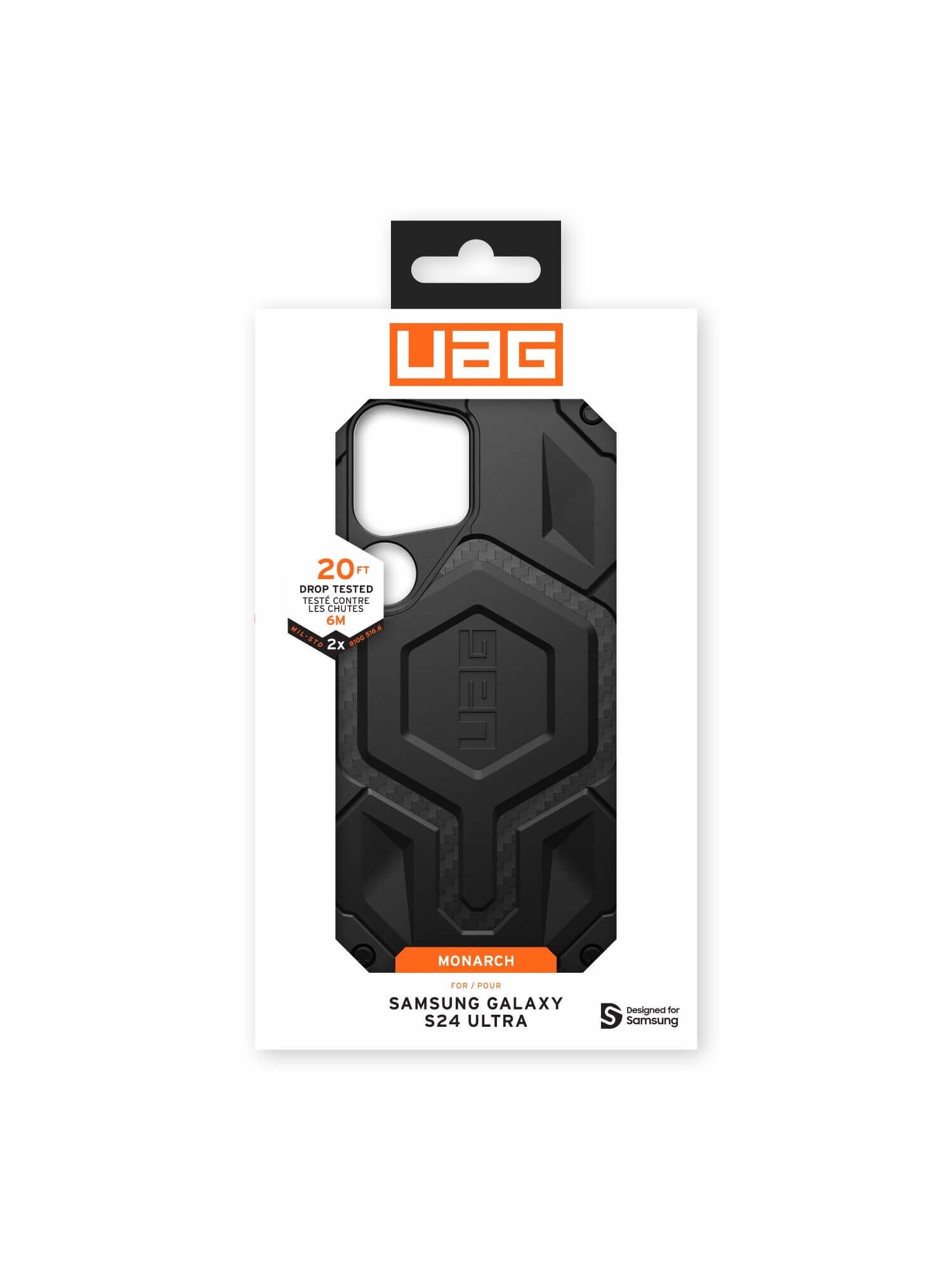 UAG Urban Armor Gear Monarch Case Samsung Galaxy S24 Ultra carbon fiber