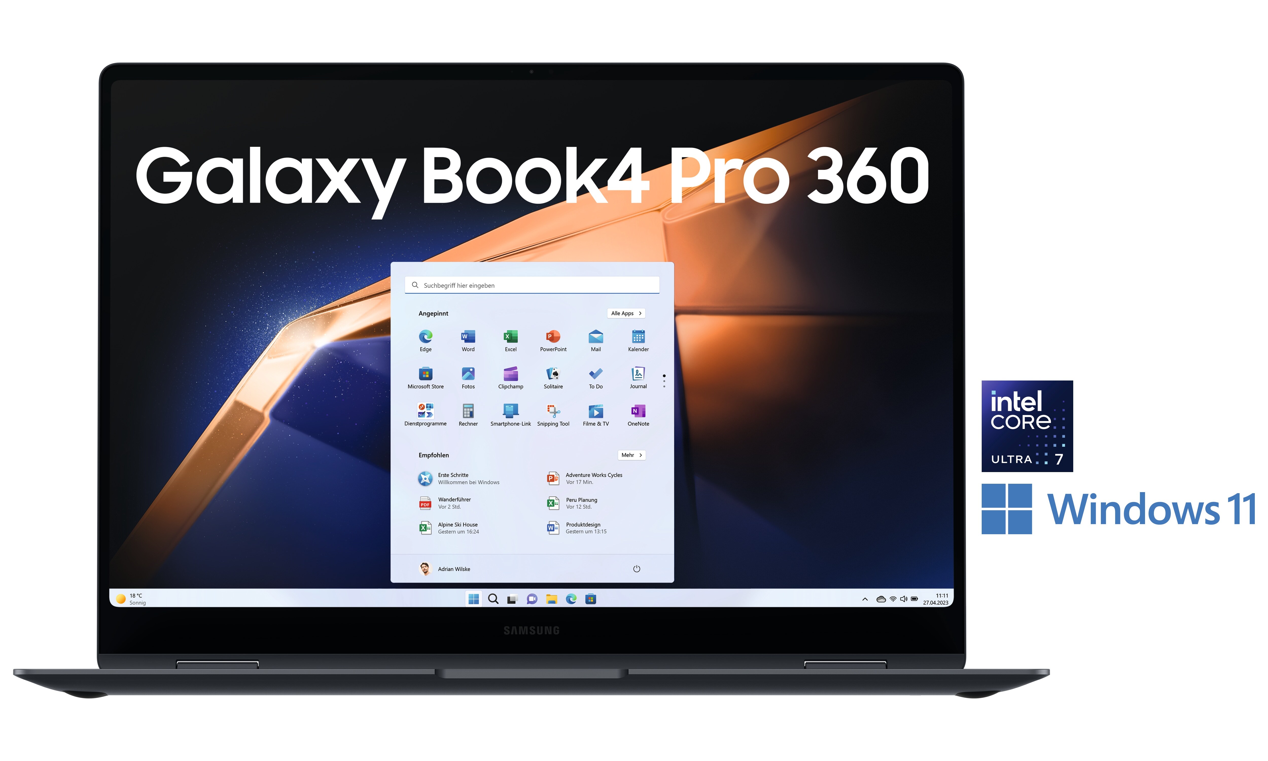 SAMSUNG Galaxy Book4 Pro360 NP960QGK-KG1DE Ultra 7 155H 32GB/1TB SSD 16"WQXGA+